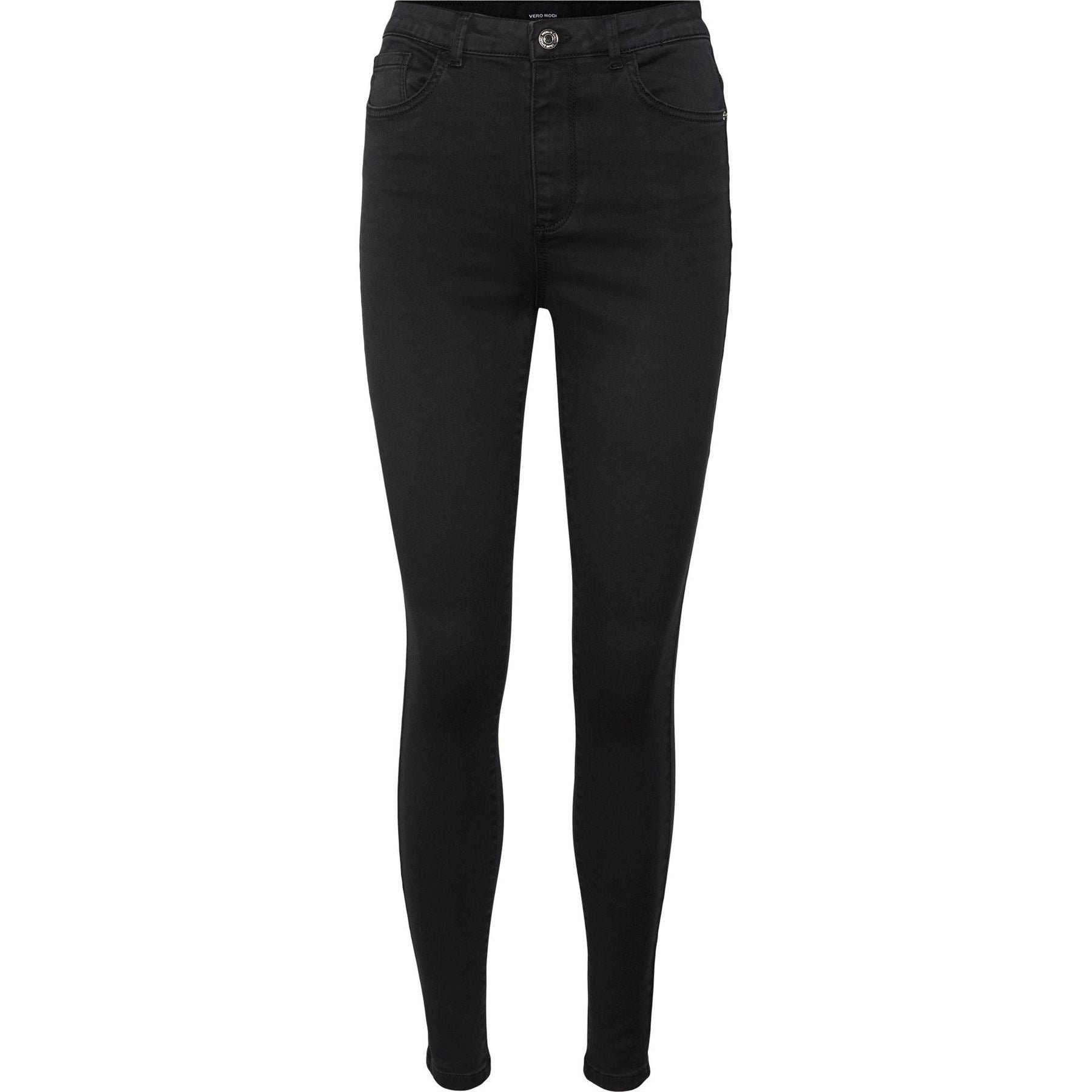 Vero Moda High Rise Slim Fit Straight Leg Jeans