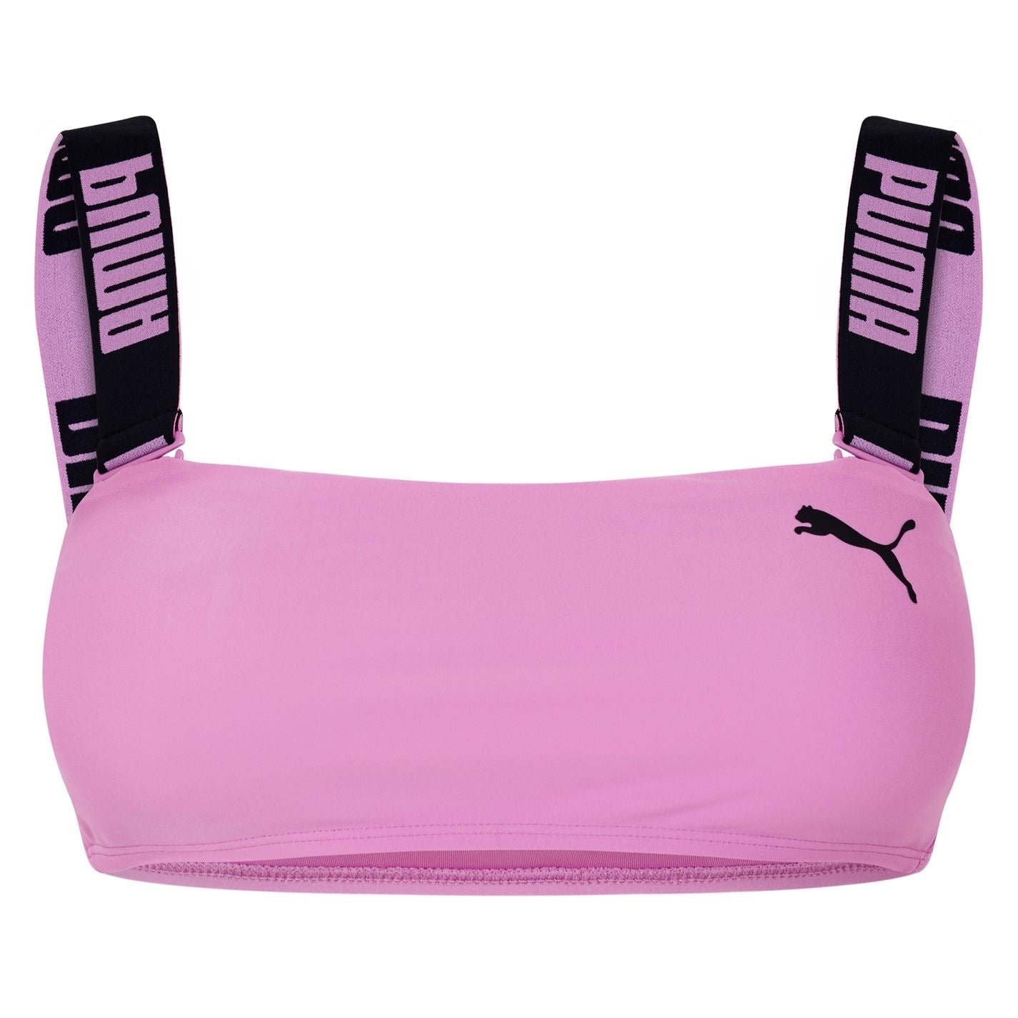 Puma Womens Swimwear Bandeau Bikini Top