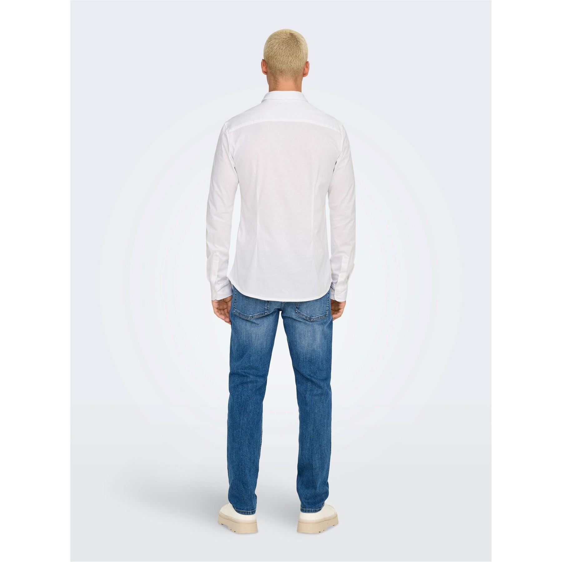 Only Regular Fit Long Sleeve Point Collar Shirt