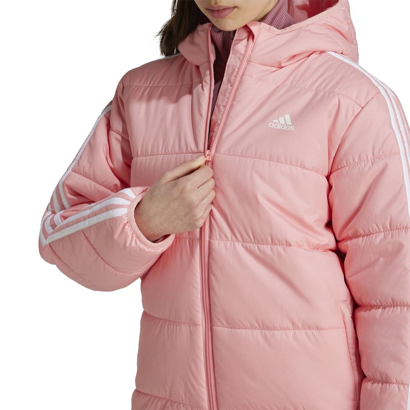 adidas Kids Essentials 3S Hooded Long Sleeve Puffer Jacket