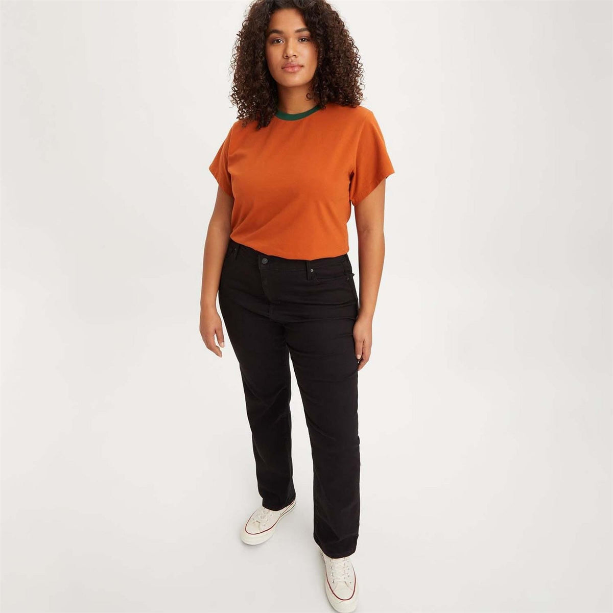 Levis Plus High Rise Straight Jeans