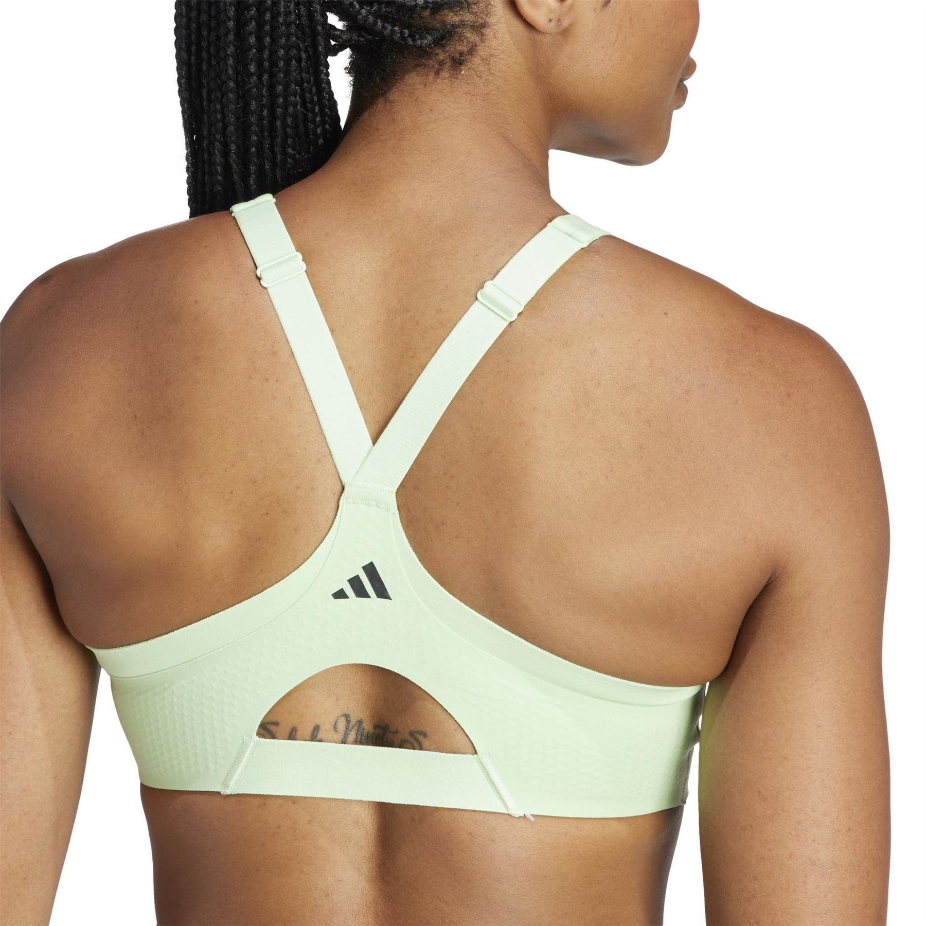 adidas Tlrdim Lux Zipped Non Wired High Impact Sports Bra