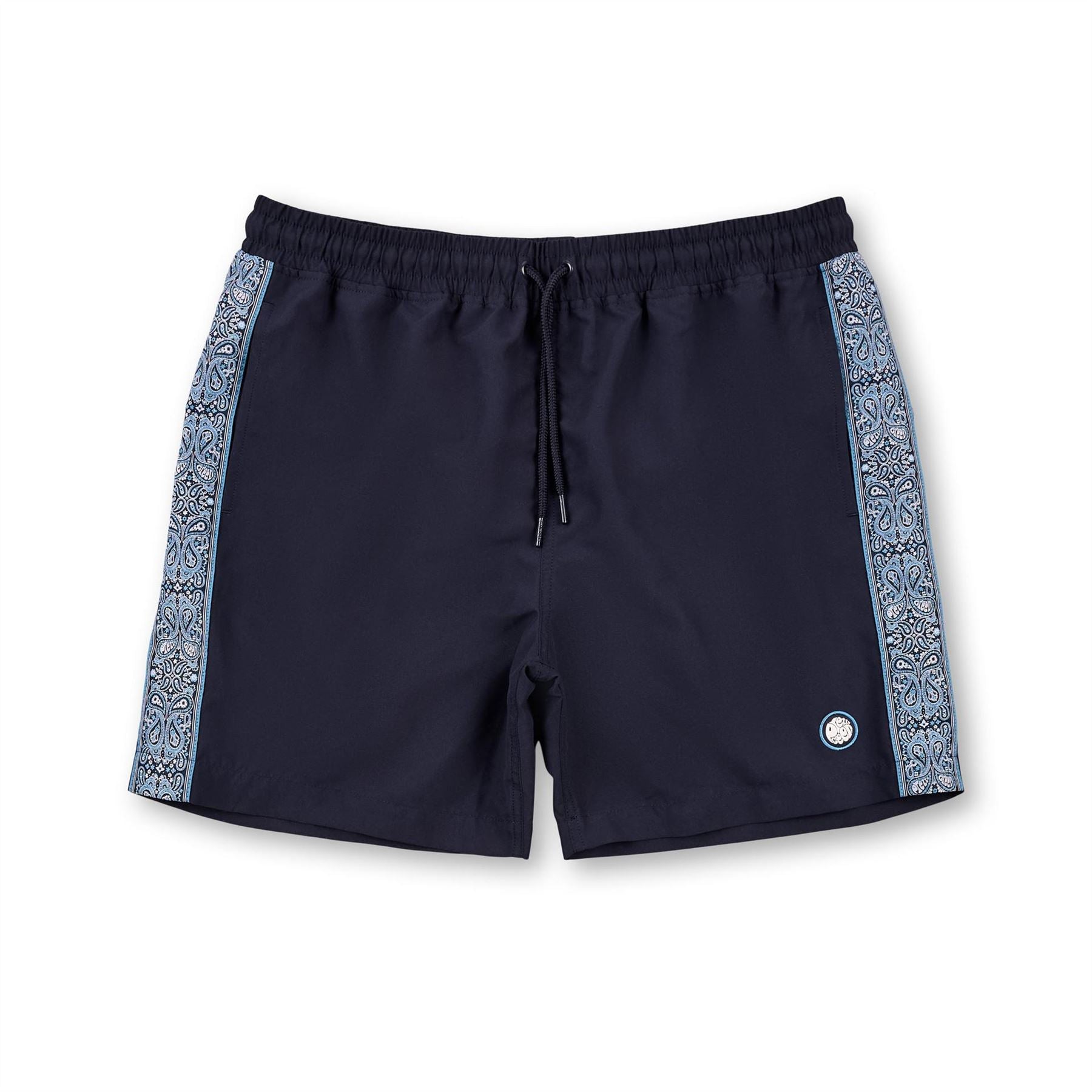 Pretty Green Eclipse Paisley Patterned Swim Shorts