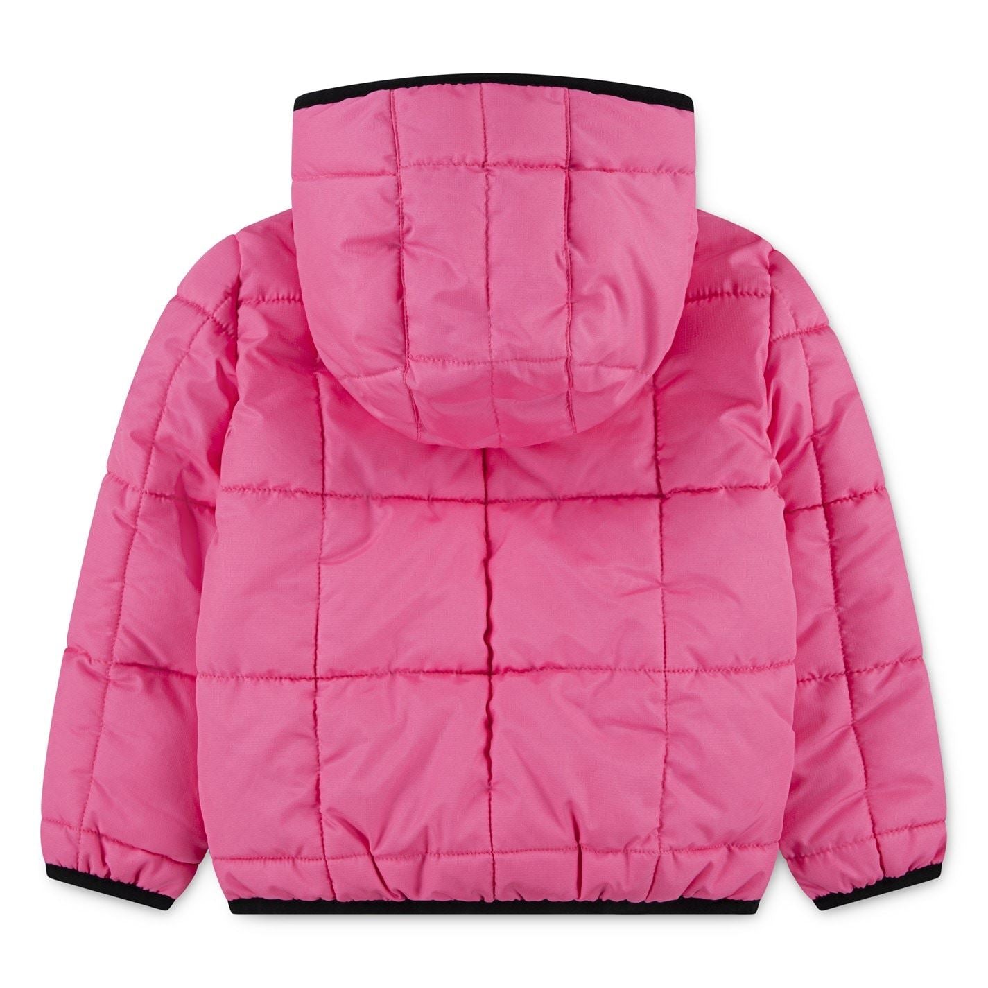 Air Jordan Solid Patterned Hooded Puffer Jacket
