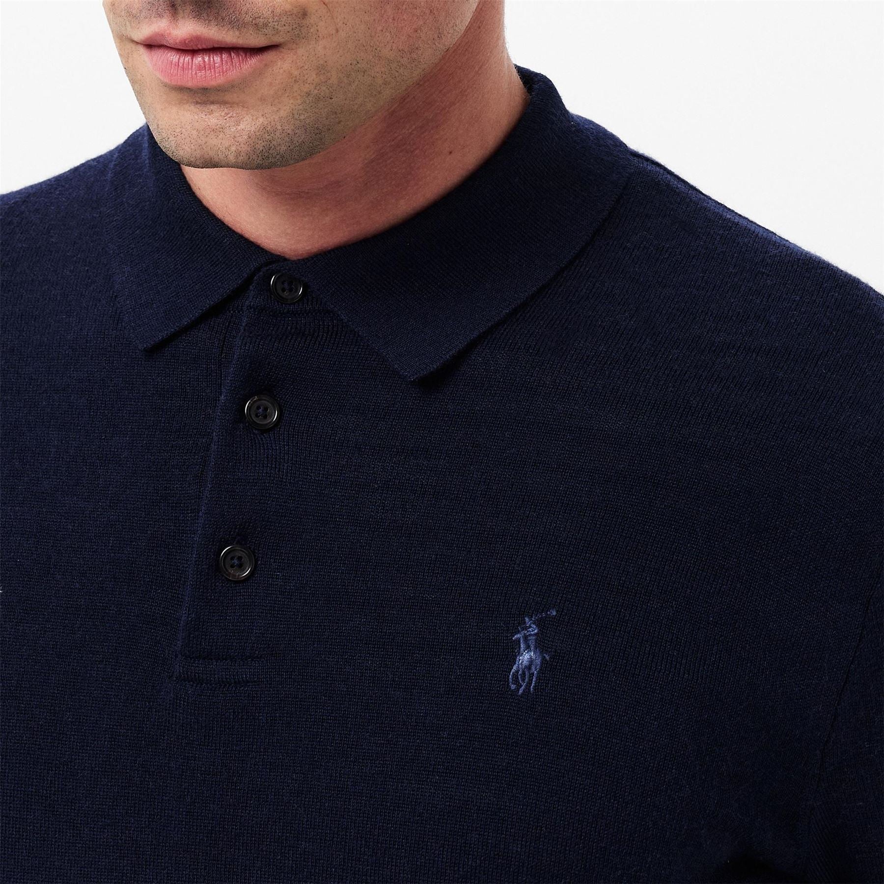 Polo Ralph Lauren Merino Collared Long Sleeve Sweater