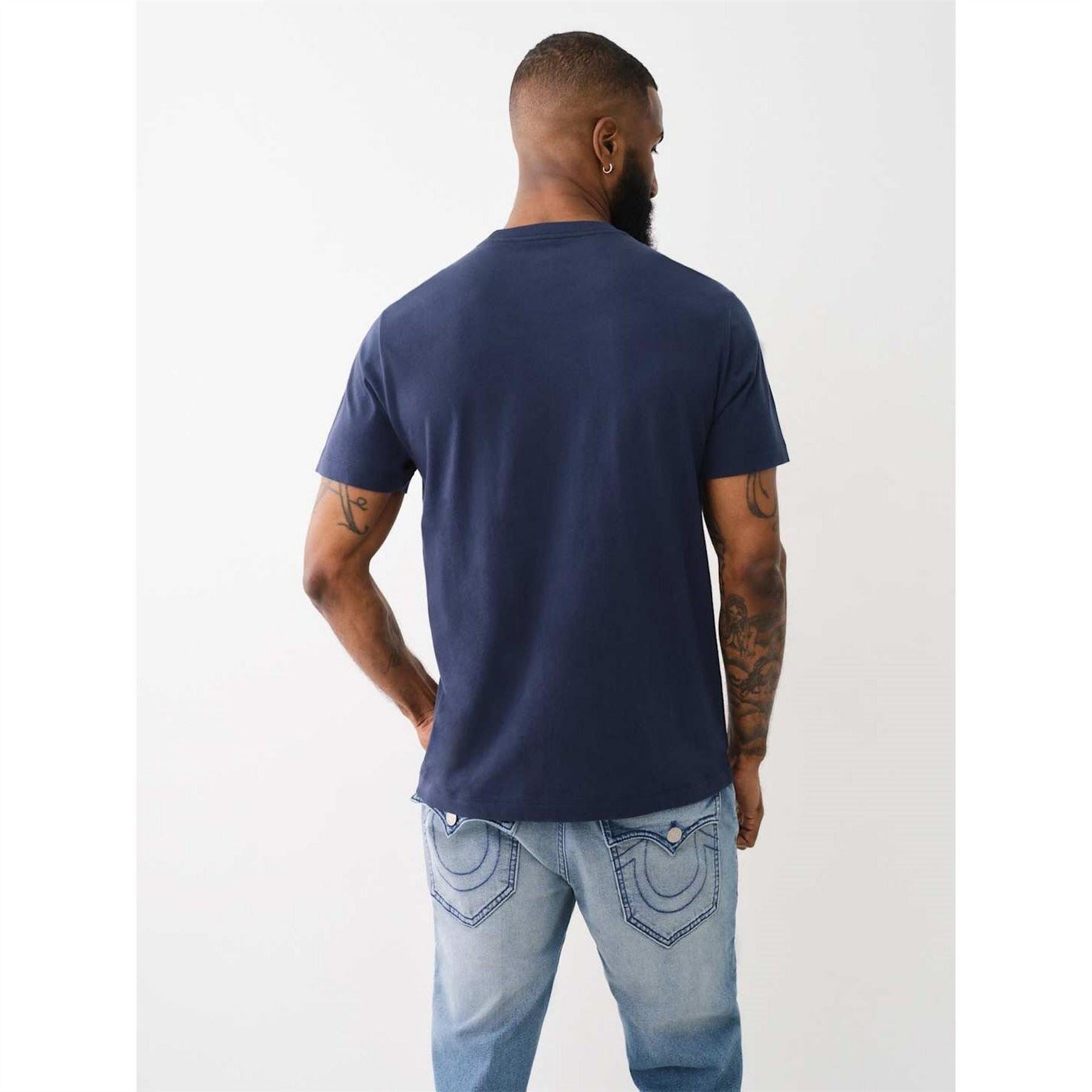 True Religion Buddha Print Regular Fit T-Shirt