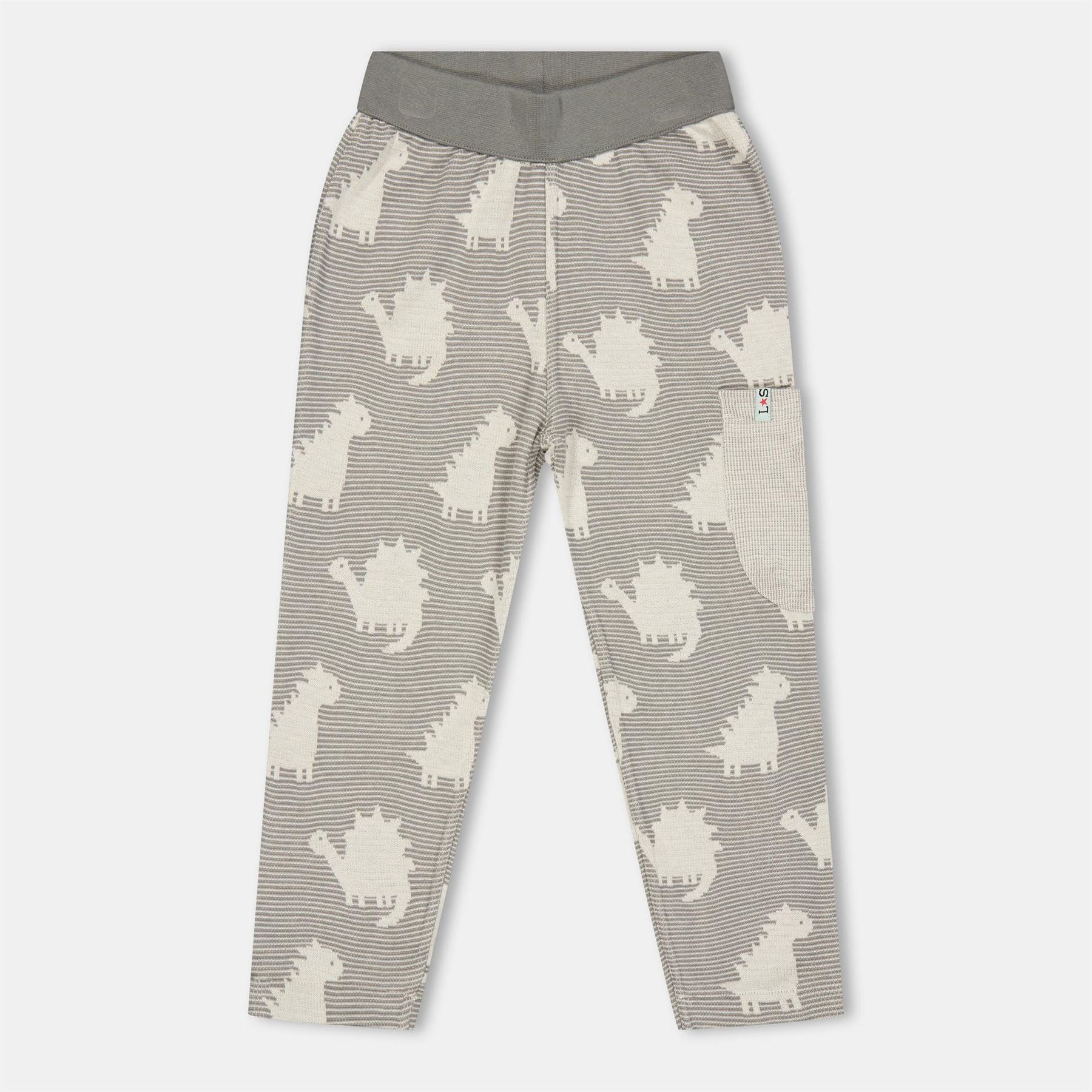 Lilly and Sid Dino Closed Hem Fleece Joggers