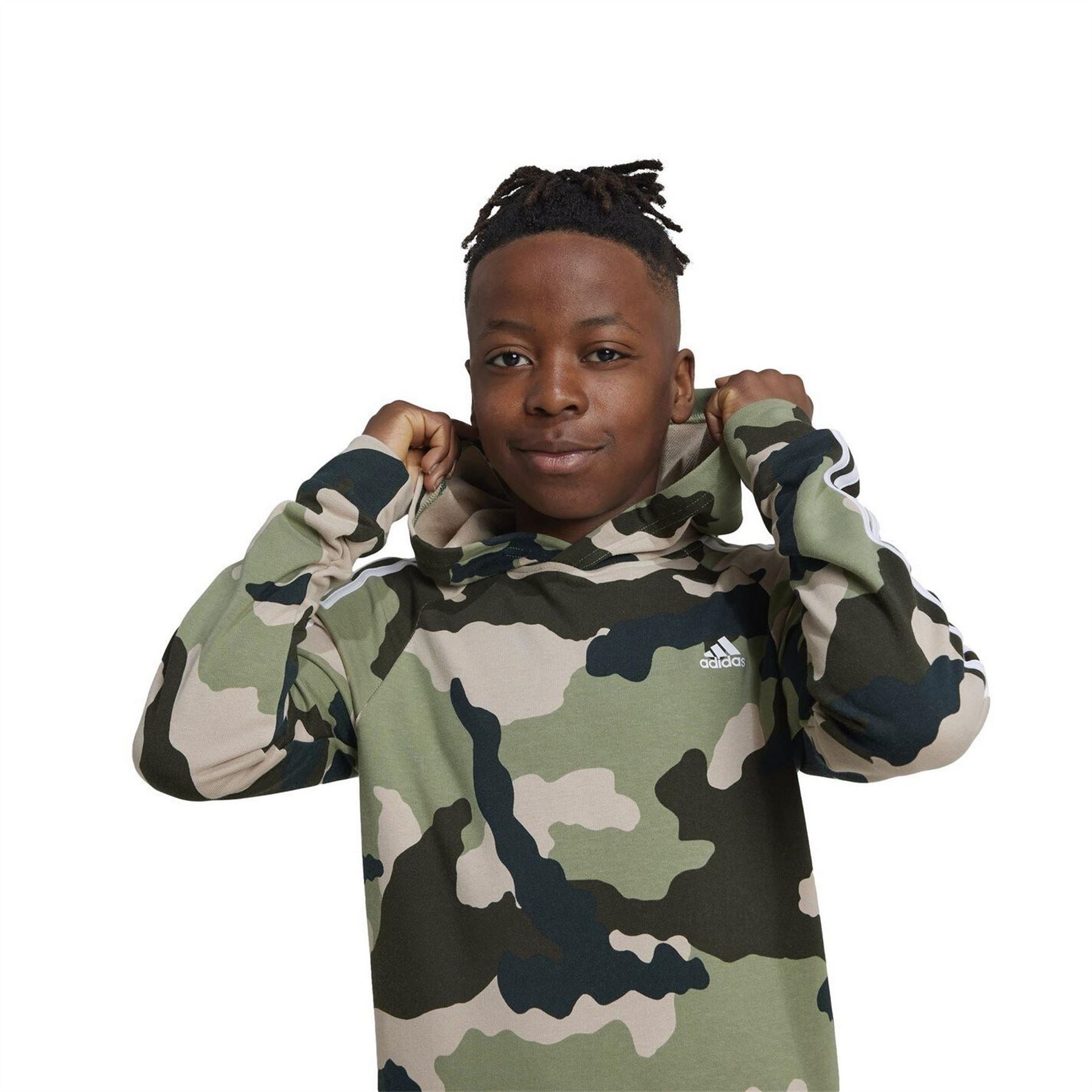 adidas Junior Camo Hoodie