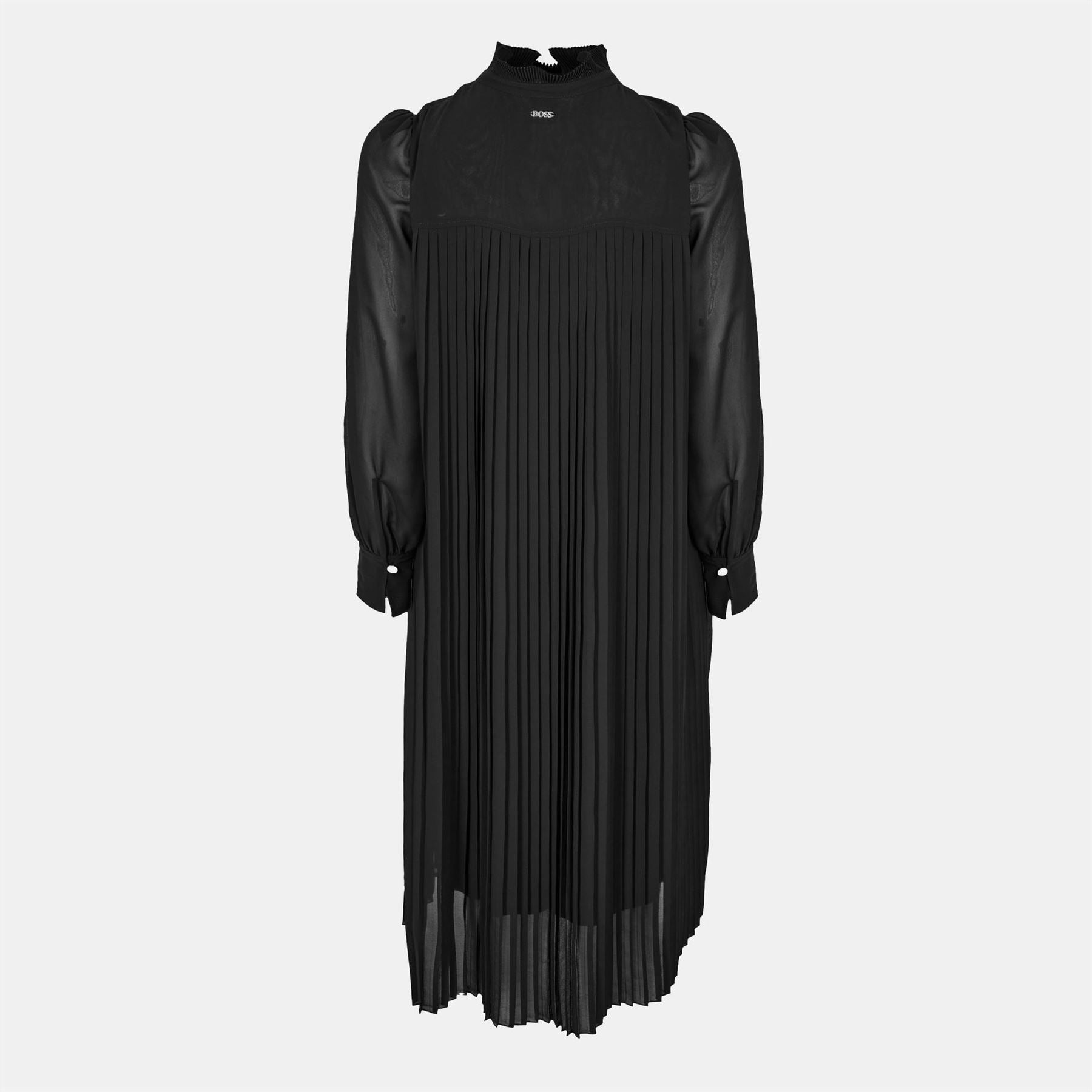 Boss Dijuna Mock Neck Long Sleeve Midi Dress