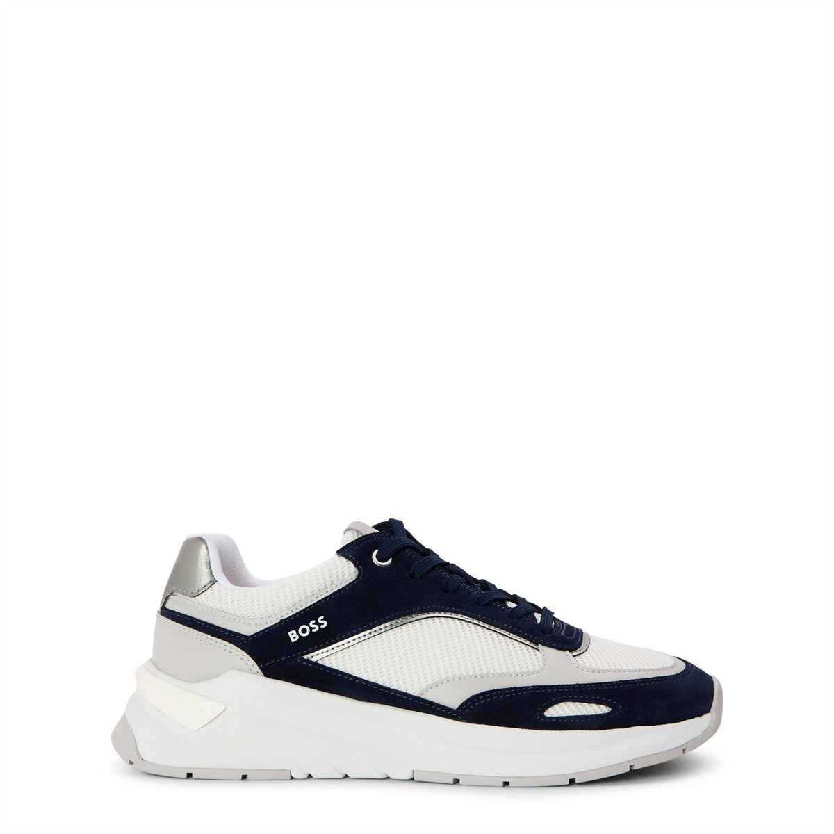 Boss Skylar Low Top Round Toe Flat Heel Trainers