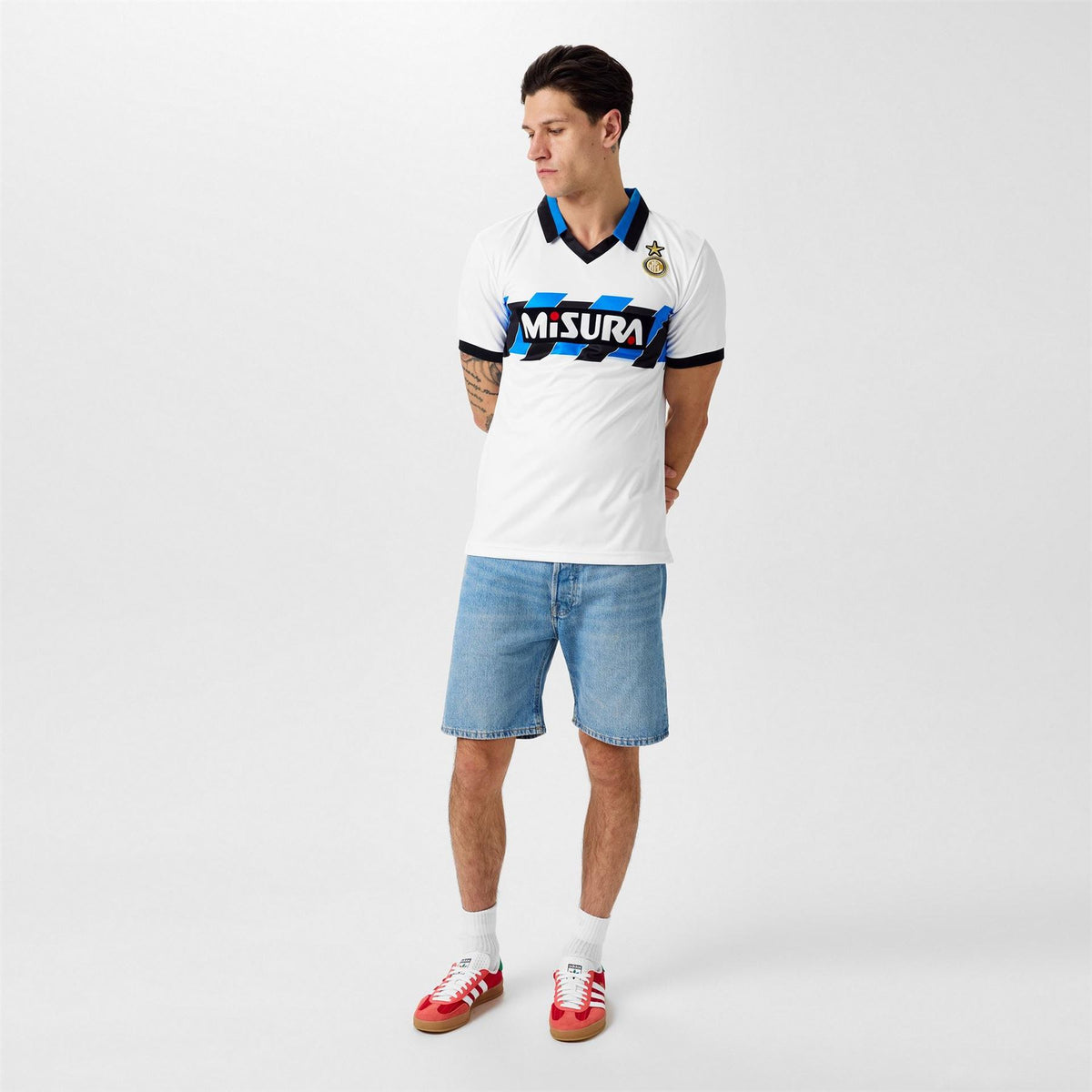 Score Draw Mens Internazionale Away Shirt 1990 1991