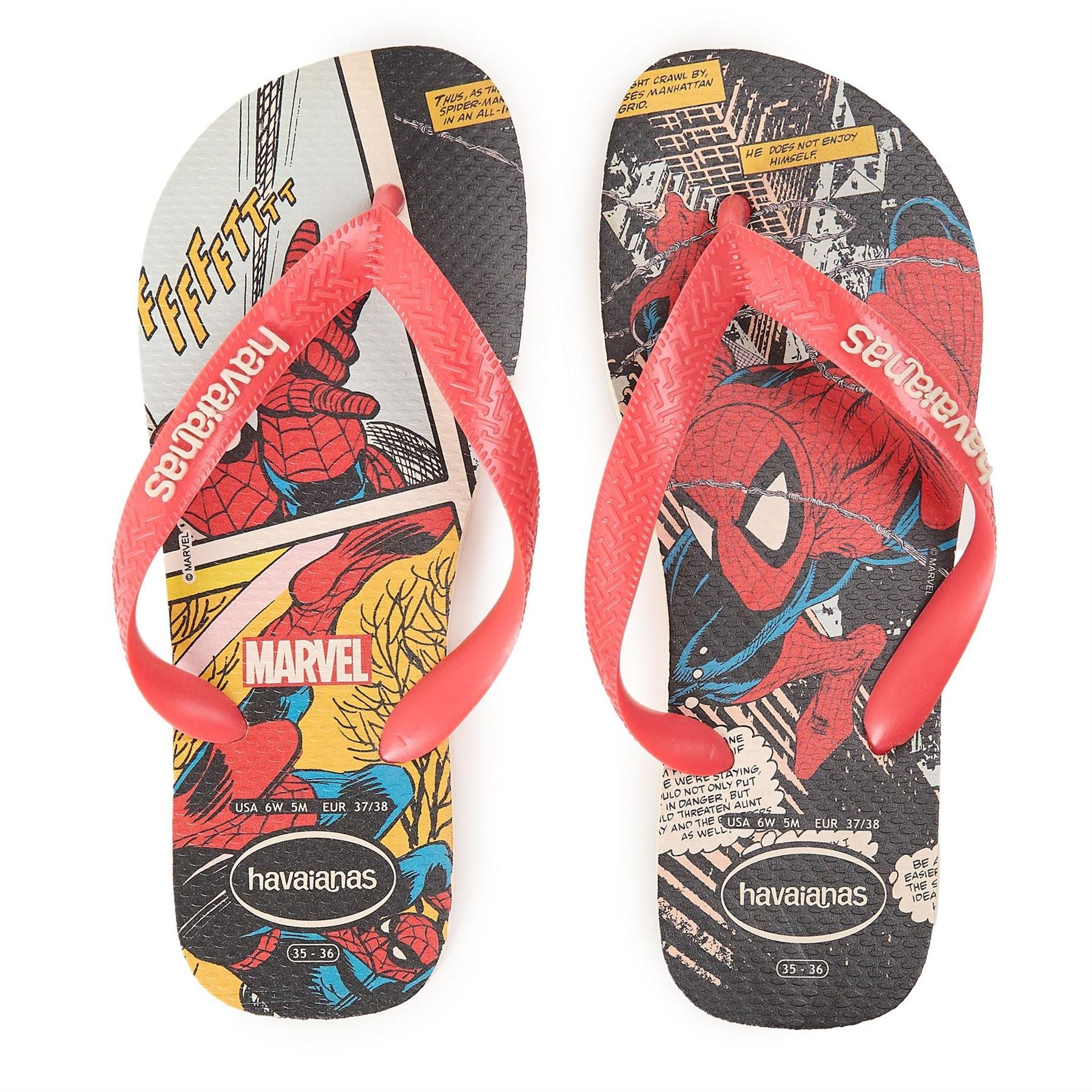 Havaianas Womens Hav. Top Marvel Classics Beige Stra Flip Flops