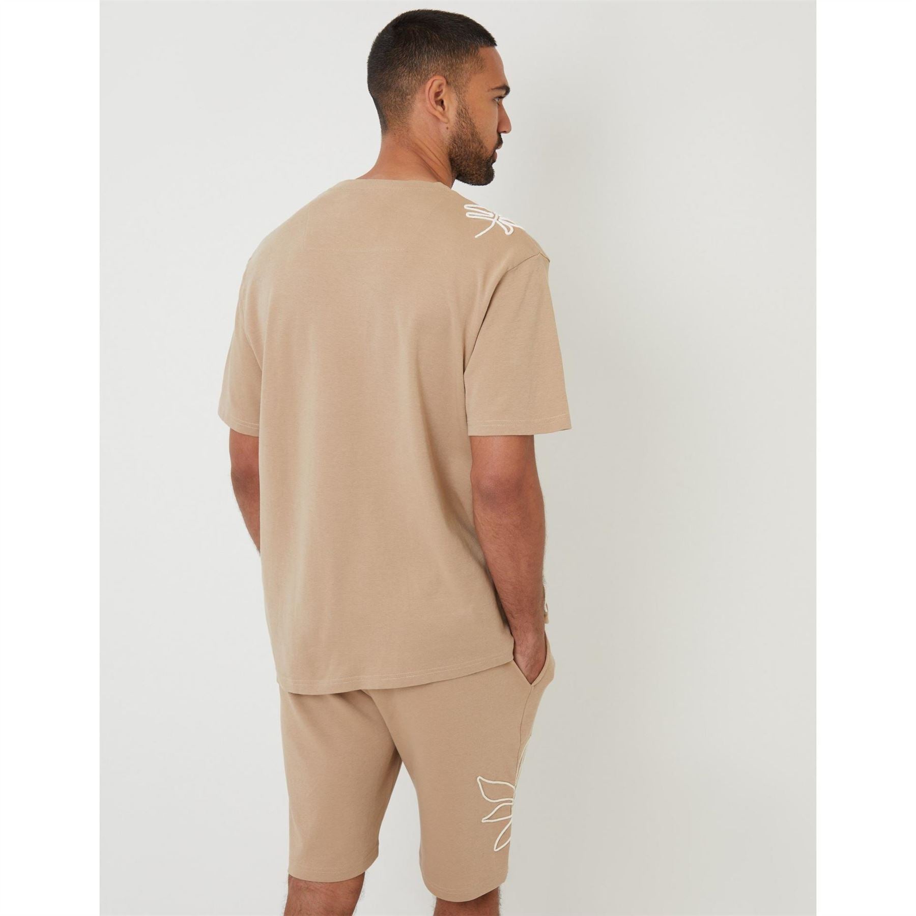 Threadbare Granada Embroidered Regular Fit T-Shirt
