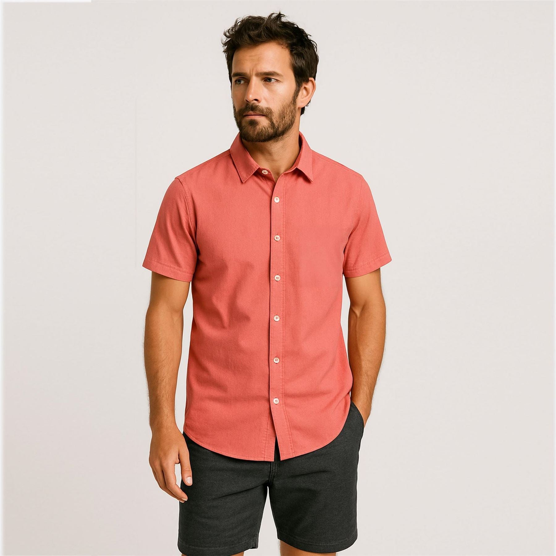 Roamers and Seekers Collared Neck Shirt Collar Short Sleeve Shirt