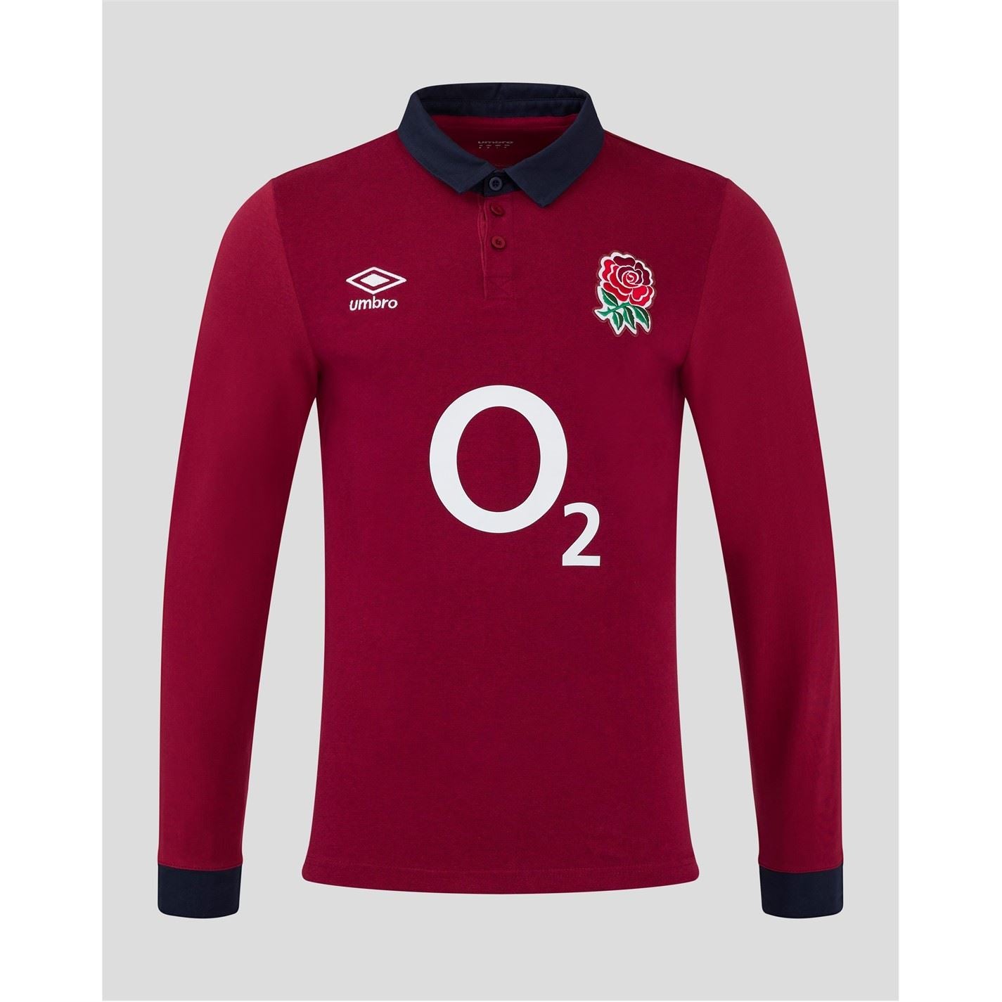 Umbro Womens England Rugby Alternate Classic Long Sleeve Shirt 2024