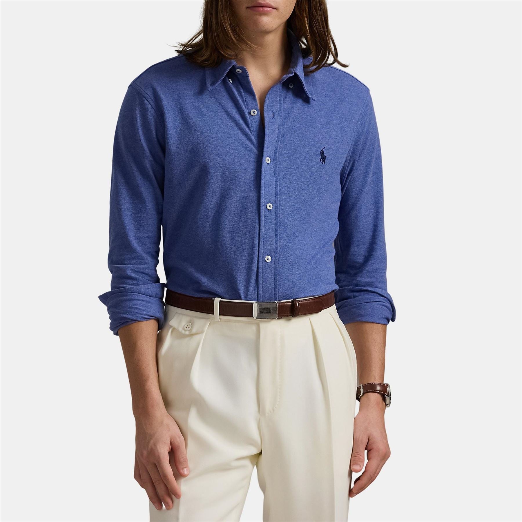 Polo Ralph Lauren Slim Fit Button Down Plain Shirt