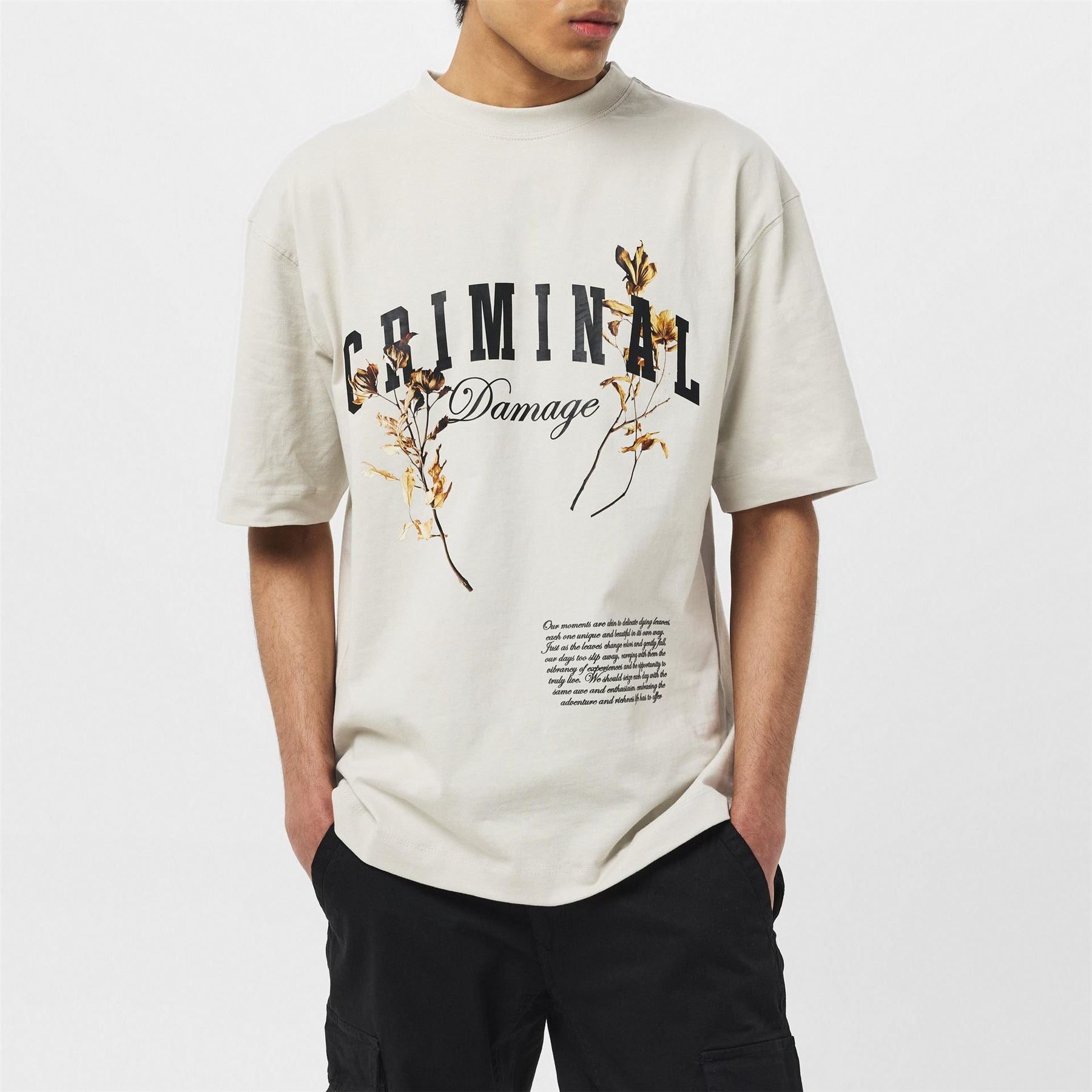 Criminal Damage Regular Fit Crew Neck T-Shirt