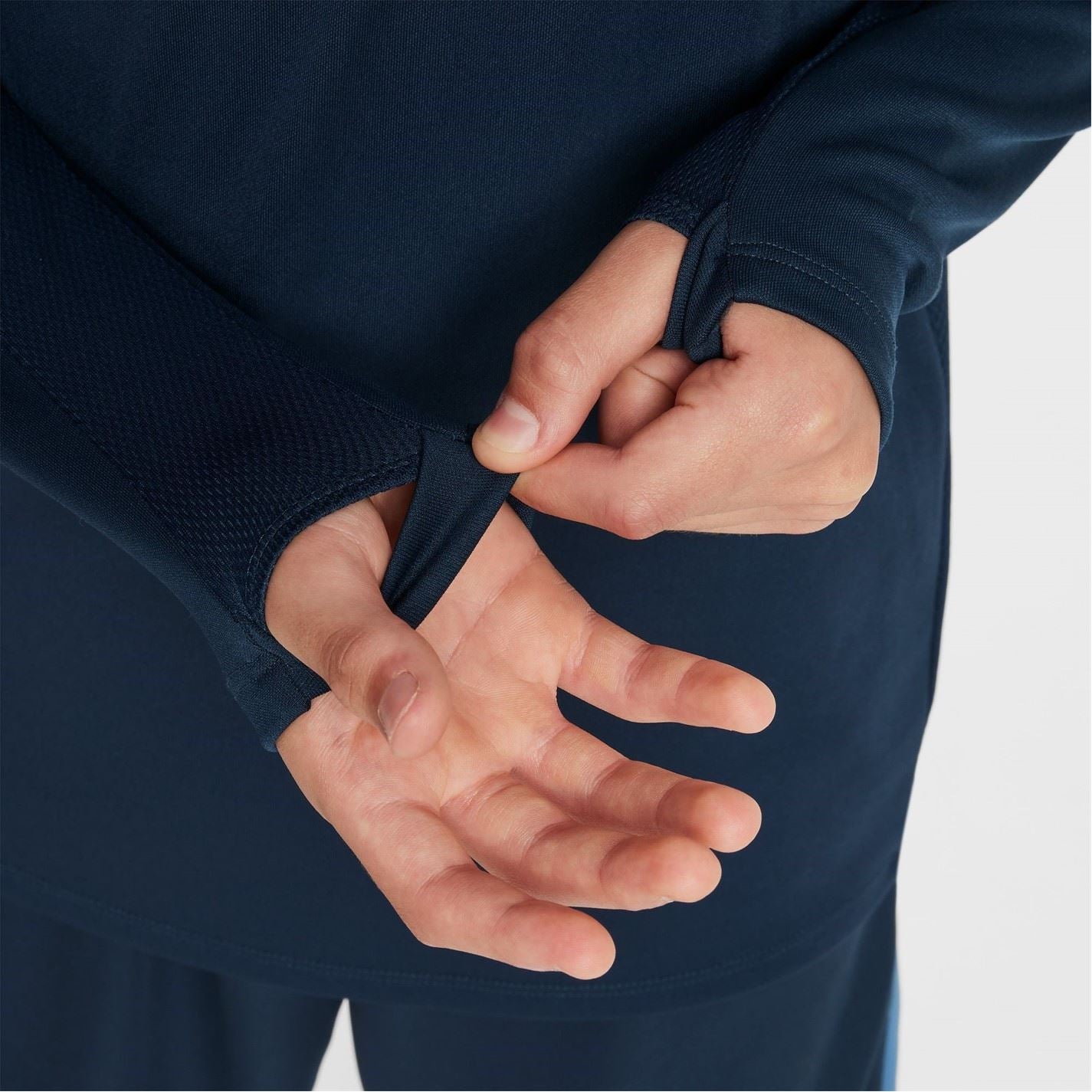 Nike Regular Fit Zip Neck Drill Long Sleeve T-Shirt