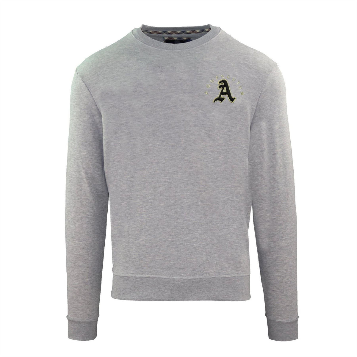 Aquascutum Embroidered Crew Neck Long Sleeve Sweatshirt