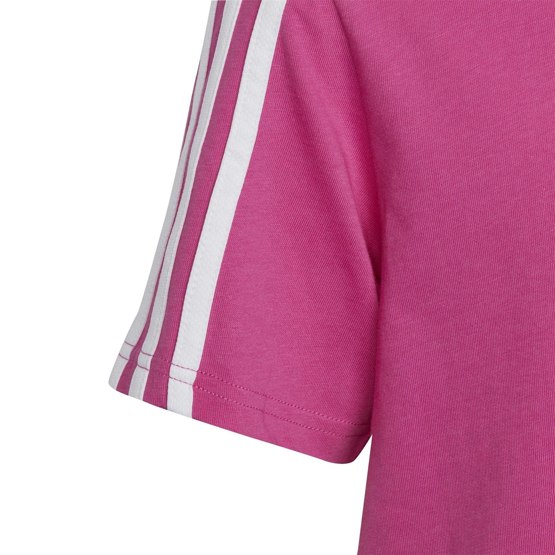 adidas Essentials 3 Stripe T-Shirt Junior Girls