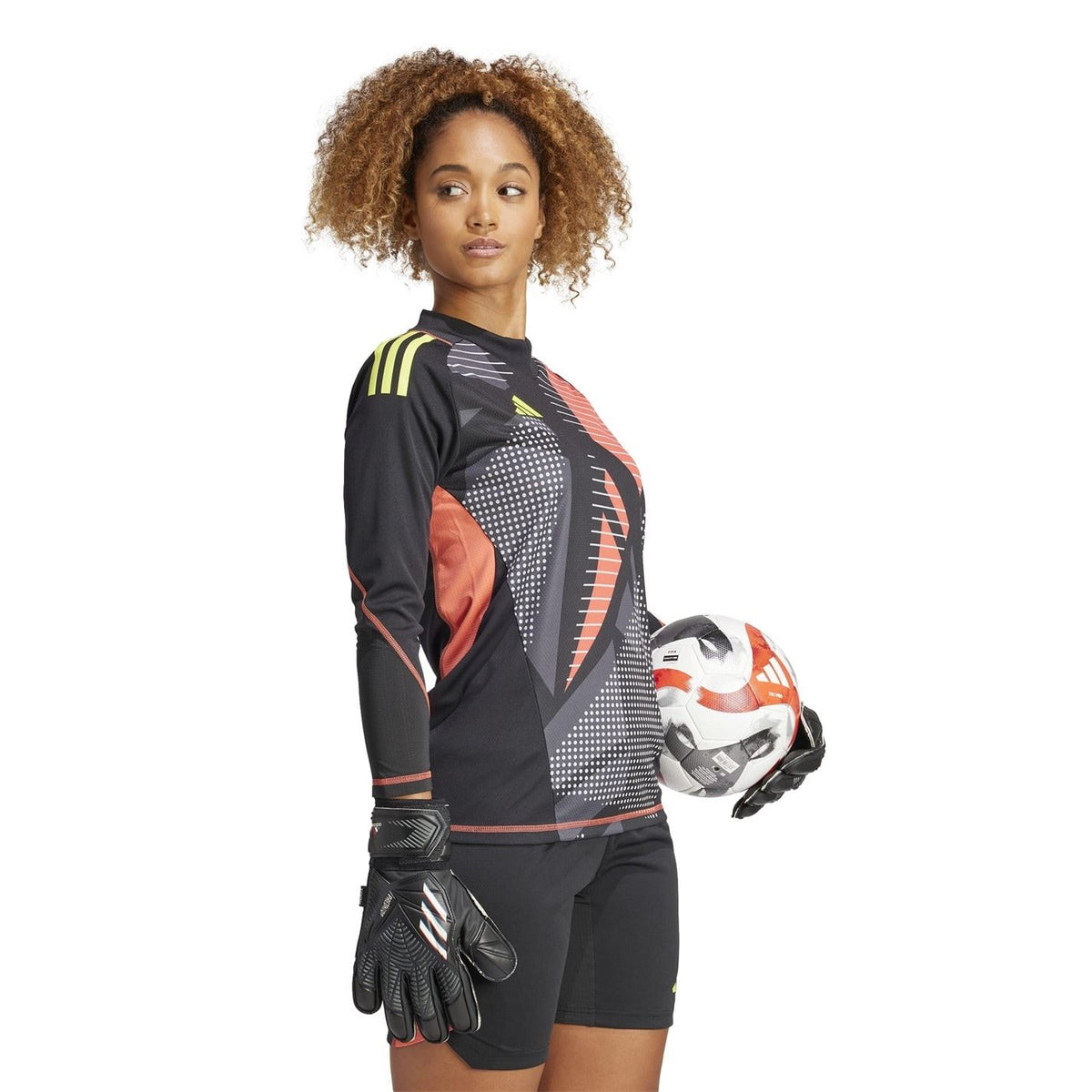 adidas Mock Neck Three Quarter Sleeve Jersey T-Shirt