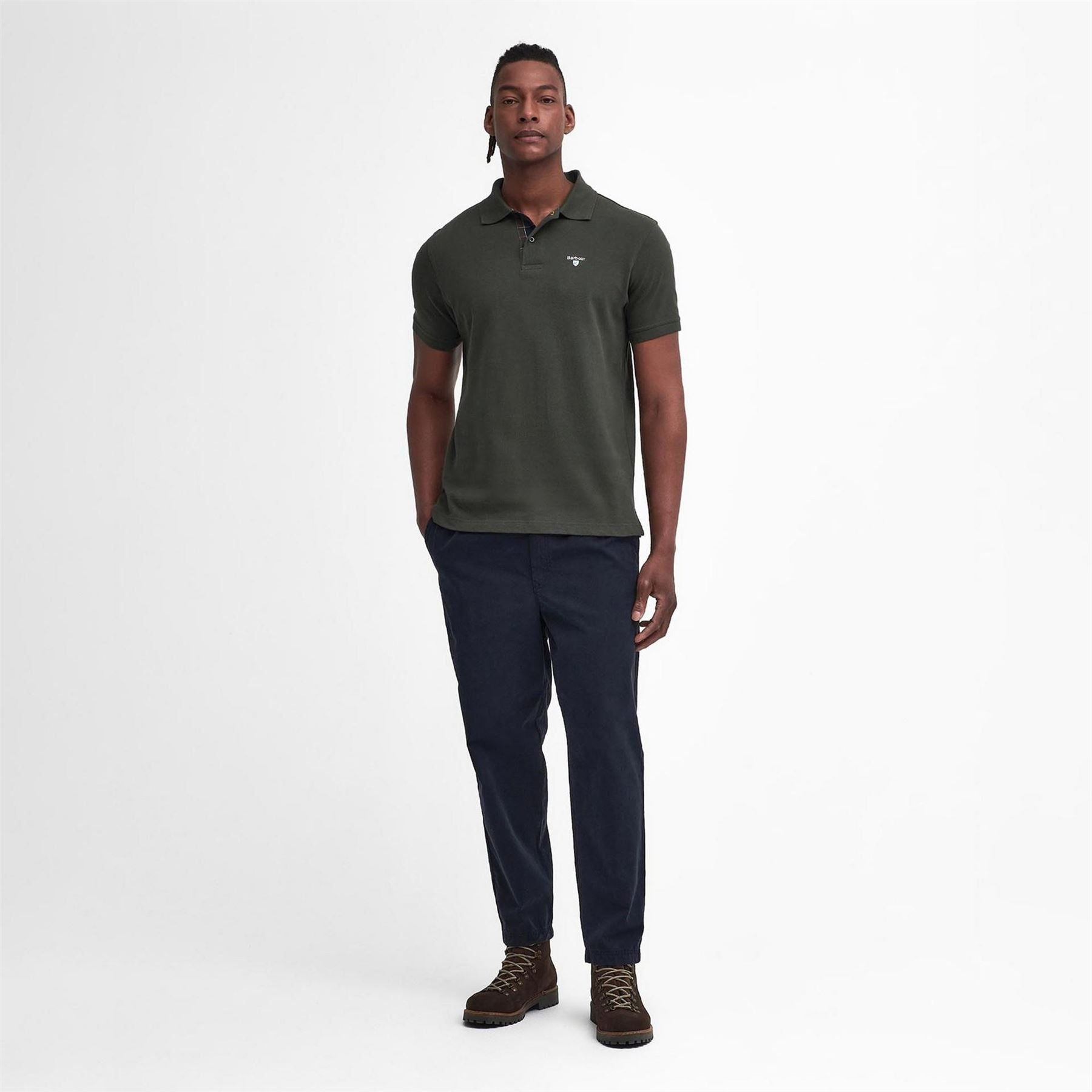 Barbour Tartan Pique Polo Shirt