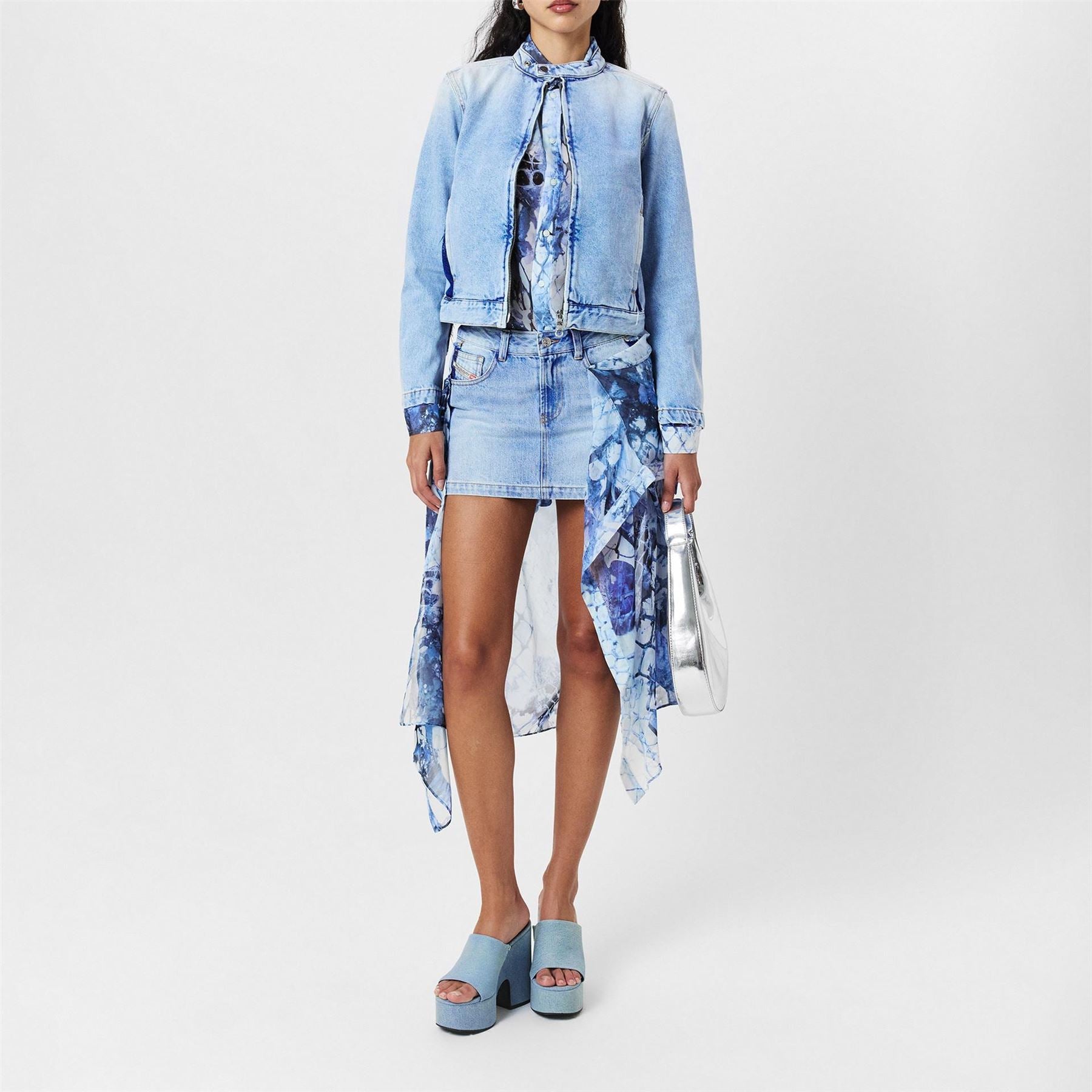 Diesel De-Glory Stone Wash Denim Jacket