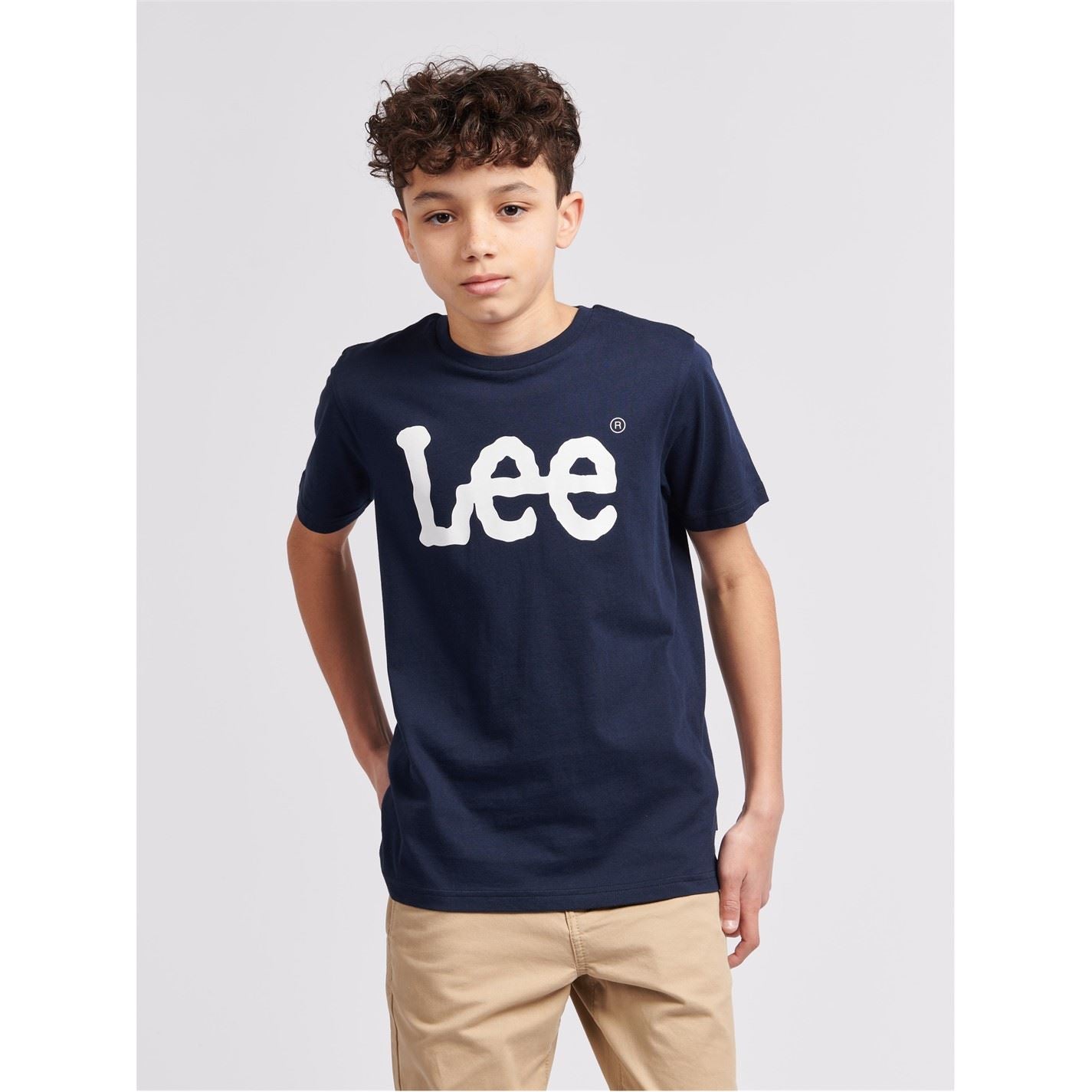 Lee Wobbly Lettering Crew Neck T-Shirt