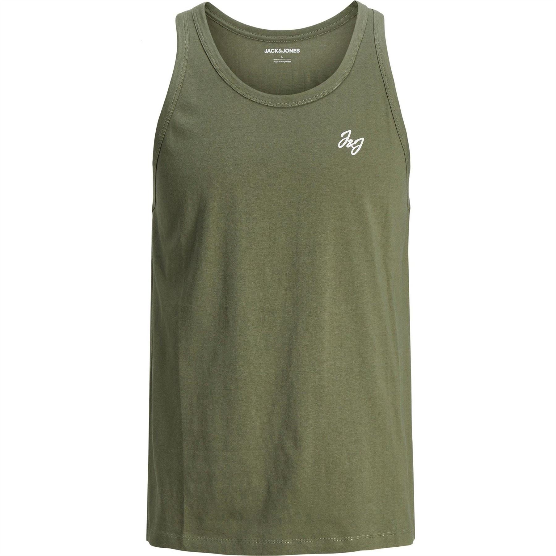 Jack and Jones 5 Pack Scoop Neck Regular Fit Tank