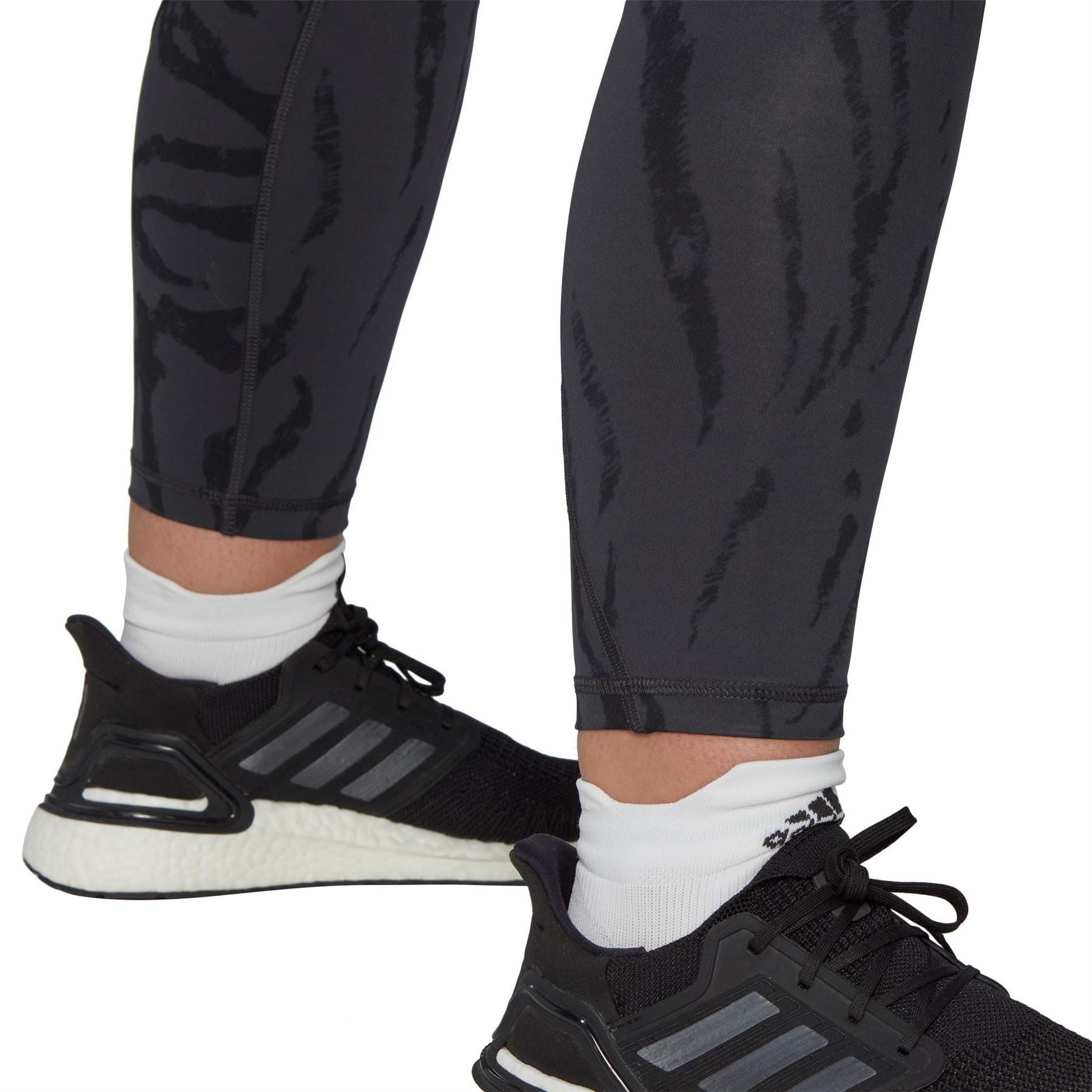adidas Optime Training Icons Print 7 8 Leggings Ladies