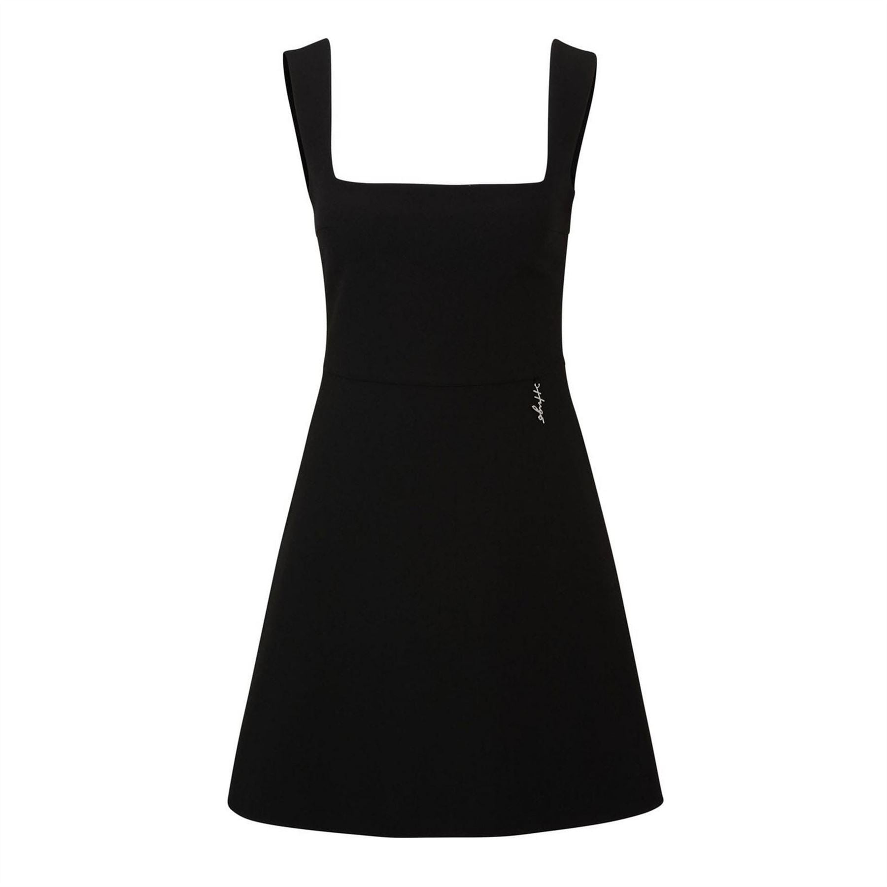Hugo Metallic Logo Mini Dress