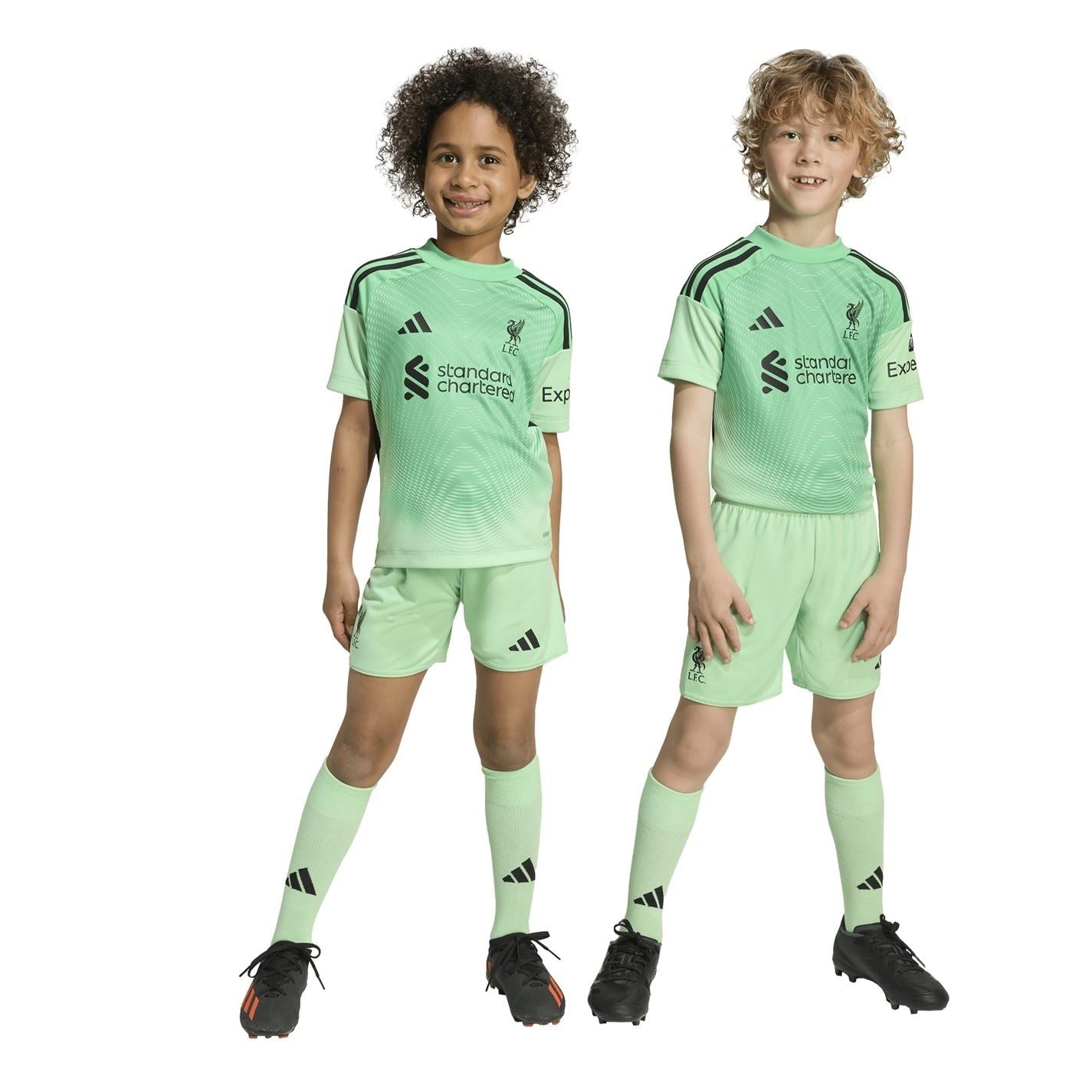 adidas Liverpool Home Goalkeeper Minikit 2025 2026 Infants