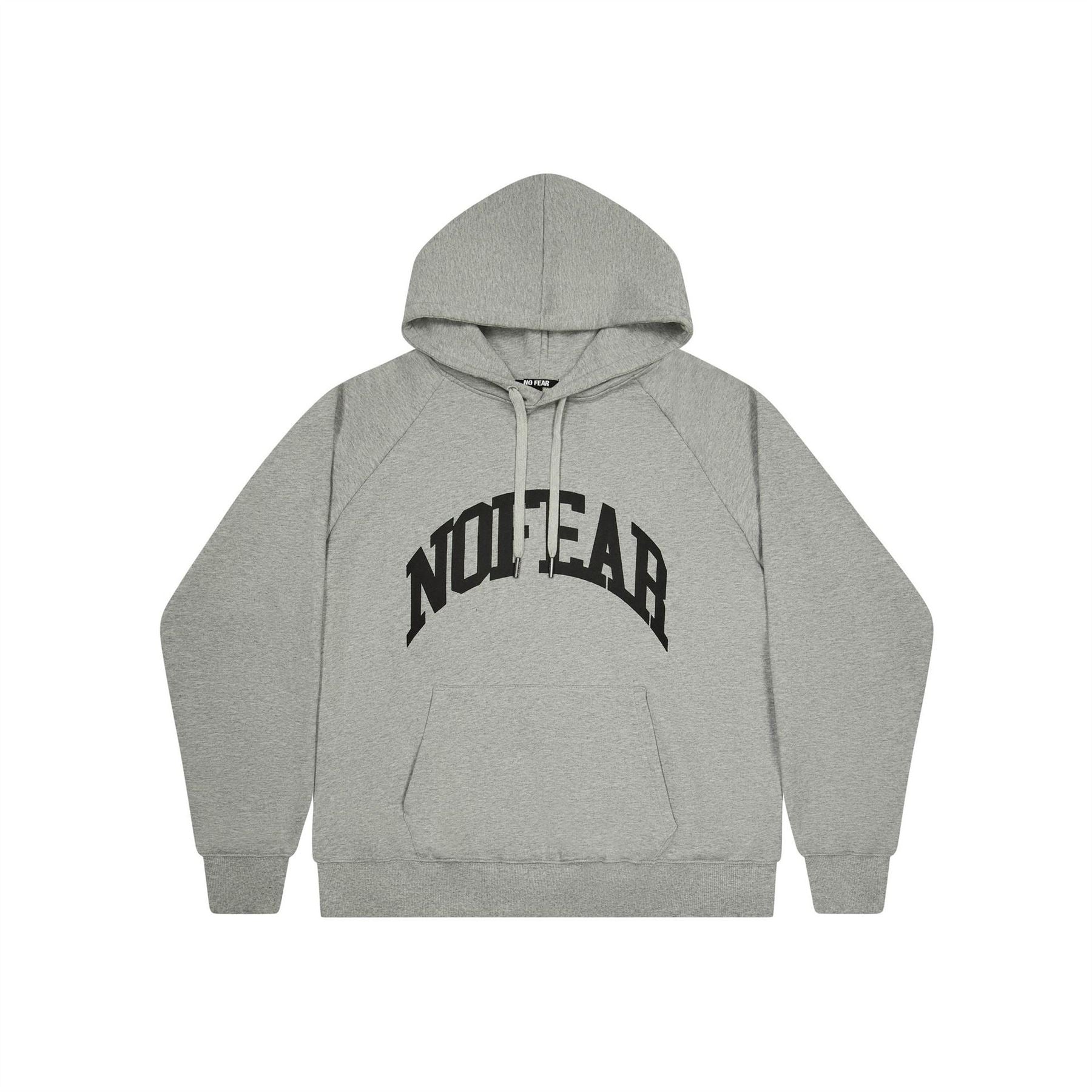 No Fear Lettering Hooded Neck Raglan Sleeve Sweatshirt