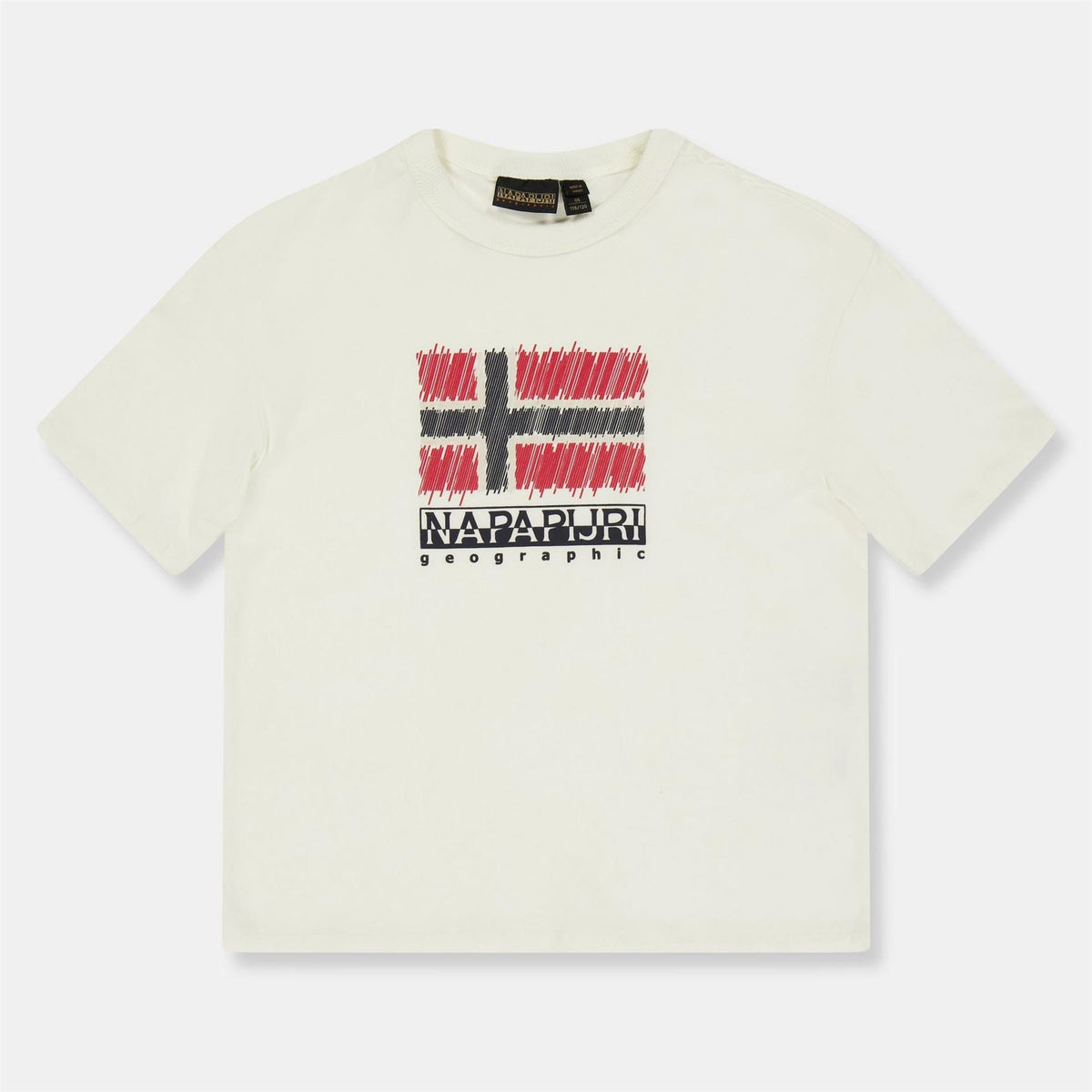 Napapijri Geographic Print Crew Neck Short Sleeve T-Shirt