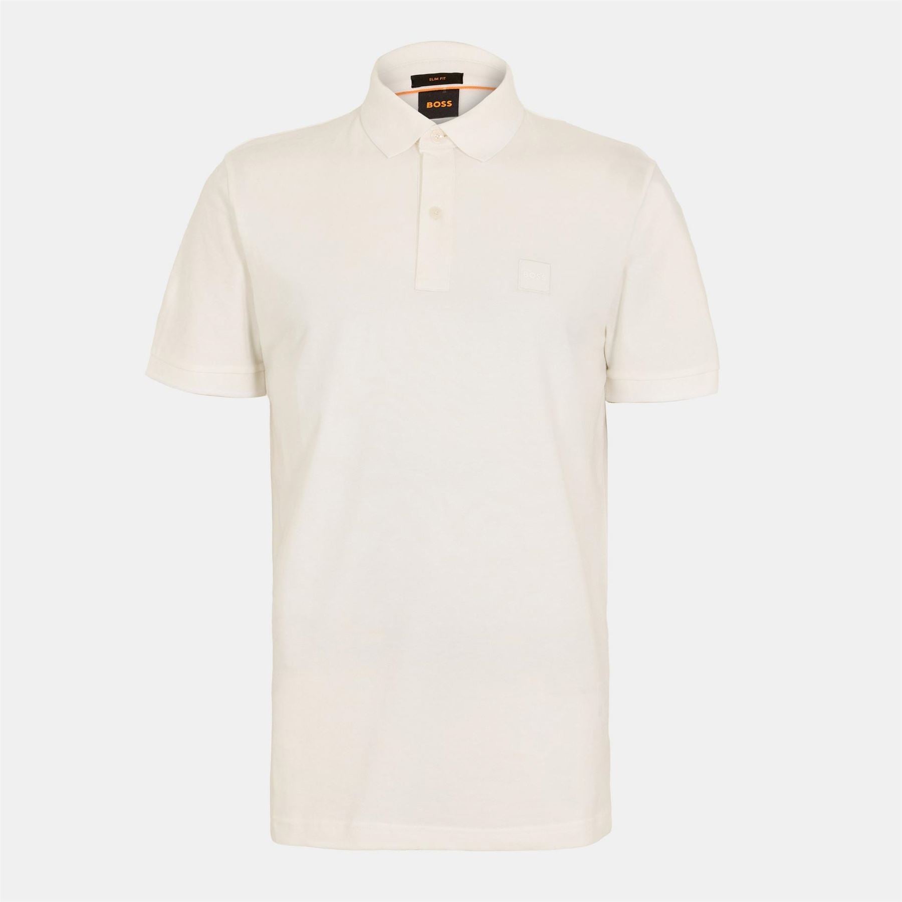 Boss Orange Pique Short Sleeve Polo Shirt With Logo Detail