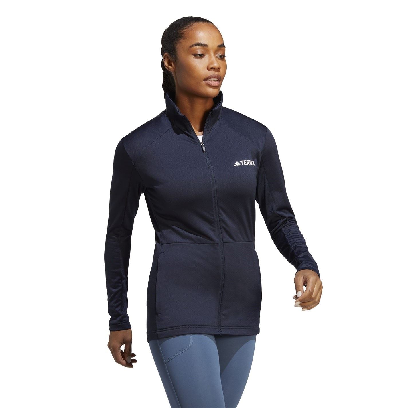 adidas Womens Multi Full Zip Fleece Jacket