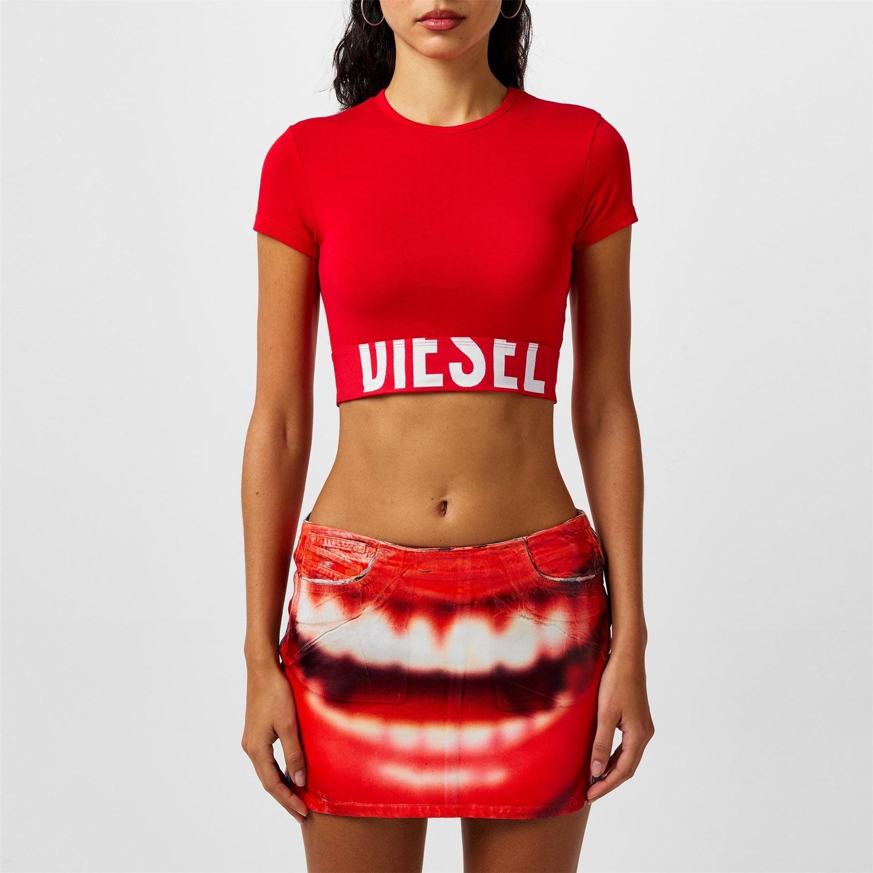 Diesel Sport Cropped T-Shirt