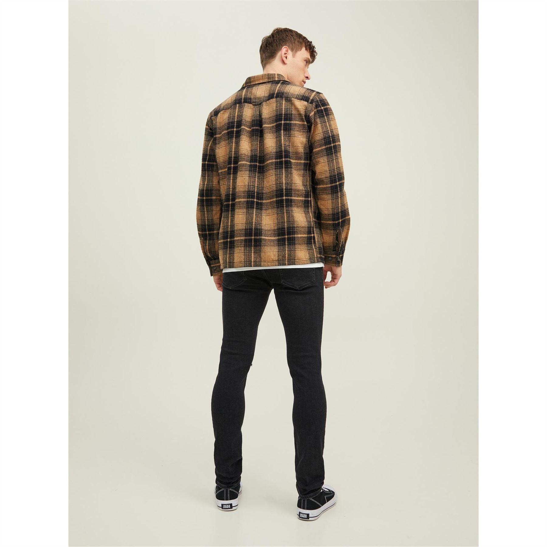 Jack and Jones Liam Slim Fit Ripped Straight Leg Jeans