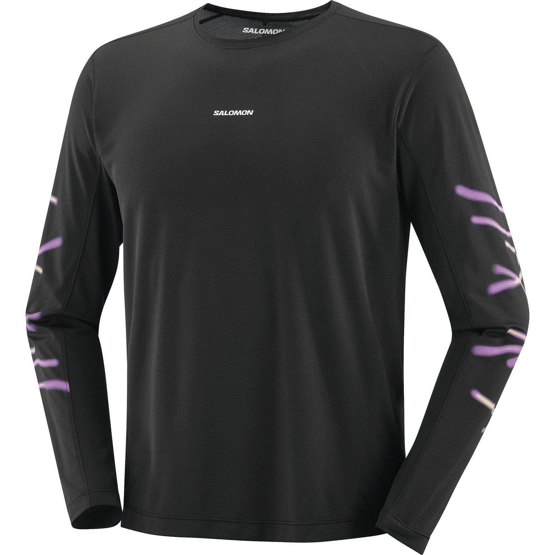 Salomon Mens Core Graphice Ls Running Tee
