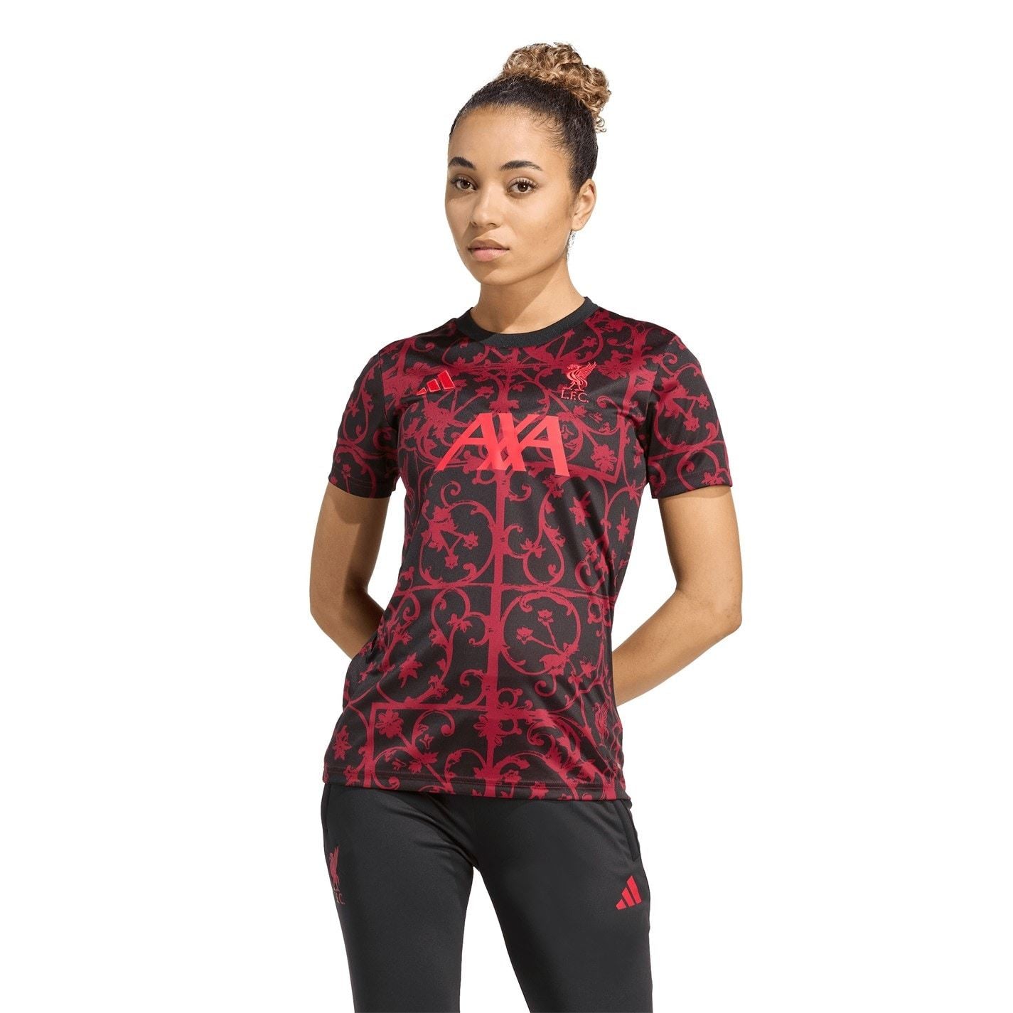 adidas Womens Liverpool Pre Match Shirt 2025 2026