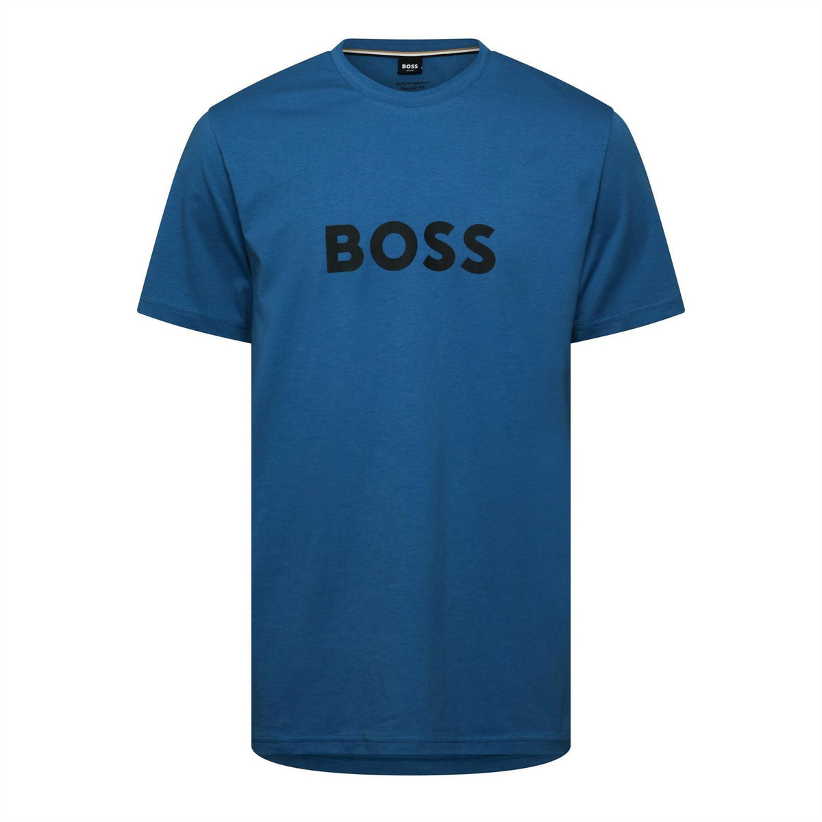 Boss Wordmark Central Logo Crew Neck Short Sleeve T-Shirt