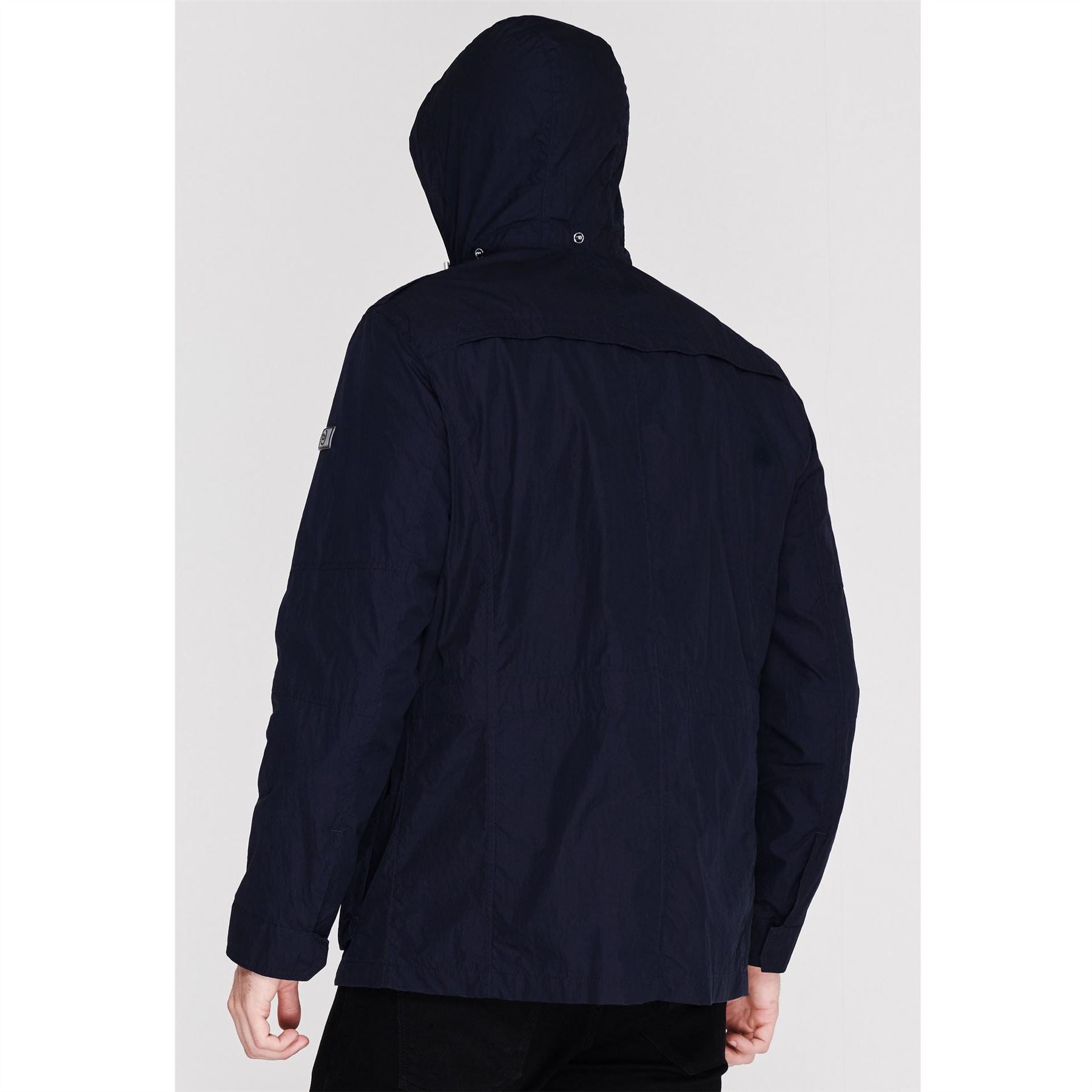 Bugatti  Double Breasted Water Resistant Hooded Pea Coat