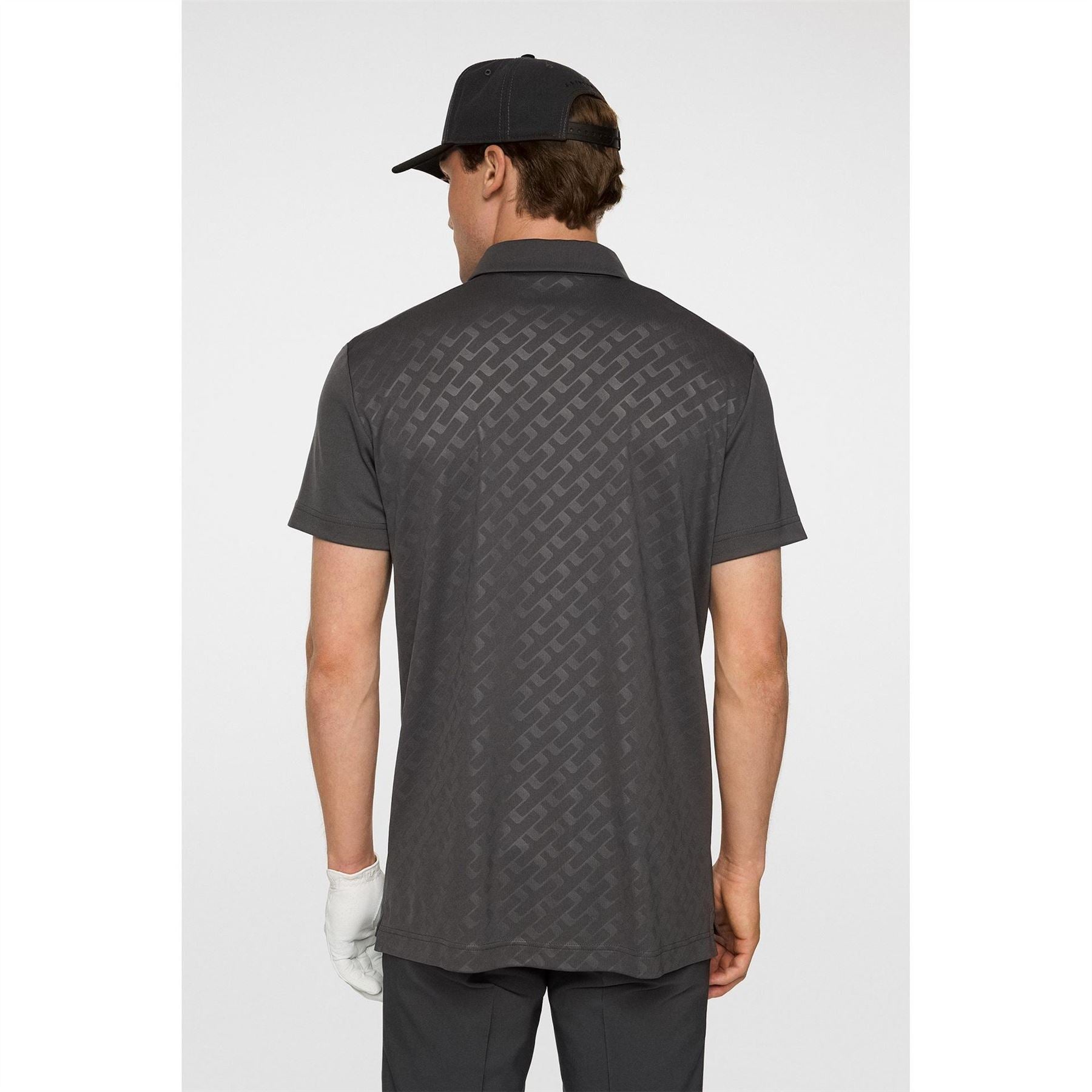 J Lindeberg Golf Collared Neck Short Sleeve Polo Shirt