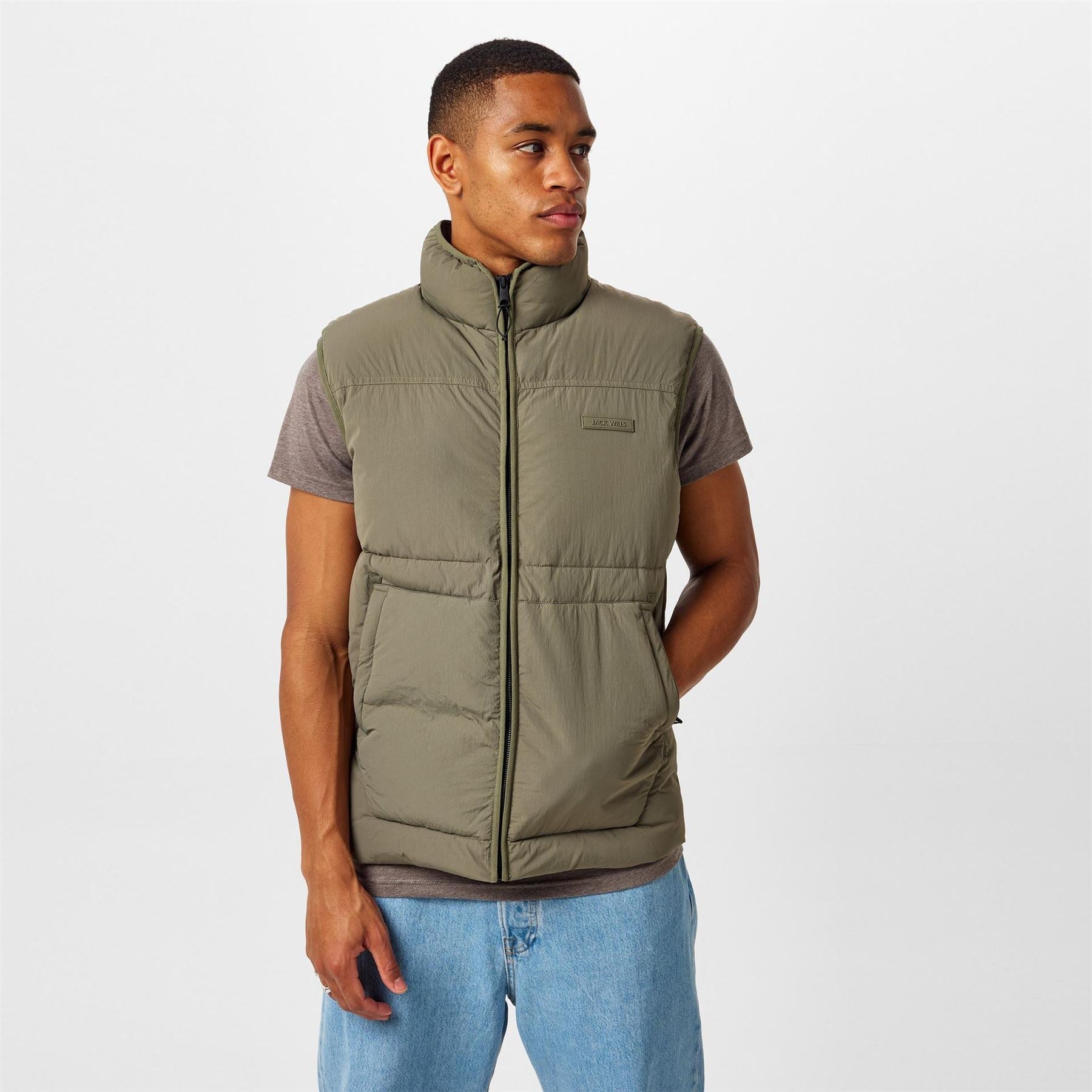 Jack Wills Garment Dye Regular Fit Vest