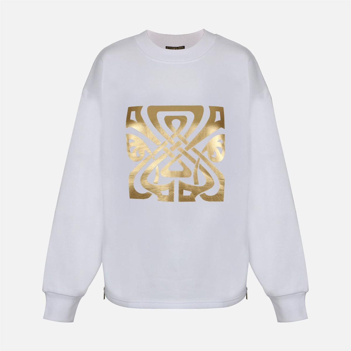 Biba Relaxed Fit Graphic Crew Neck Sweatshirt