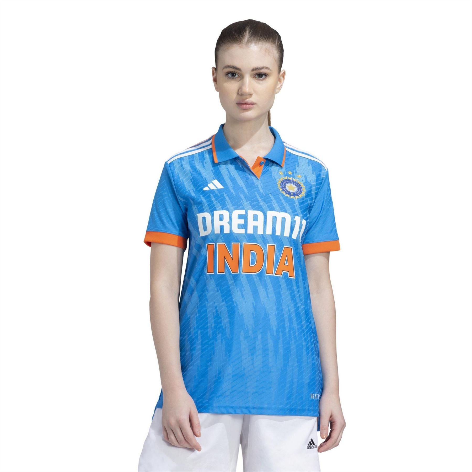 adidas India Cricket Short Sleeve Performance T-Shirt