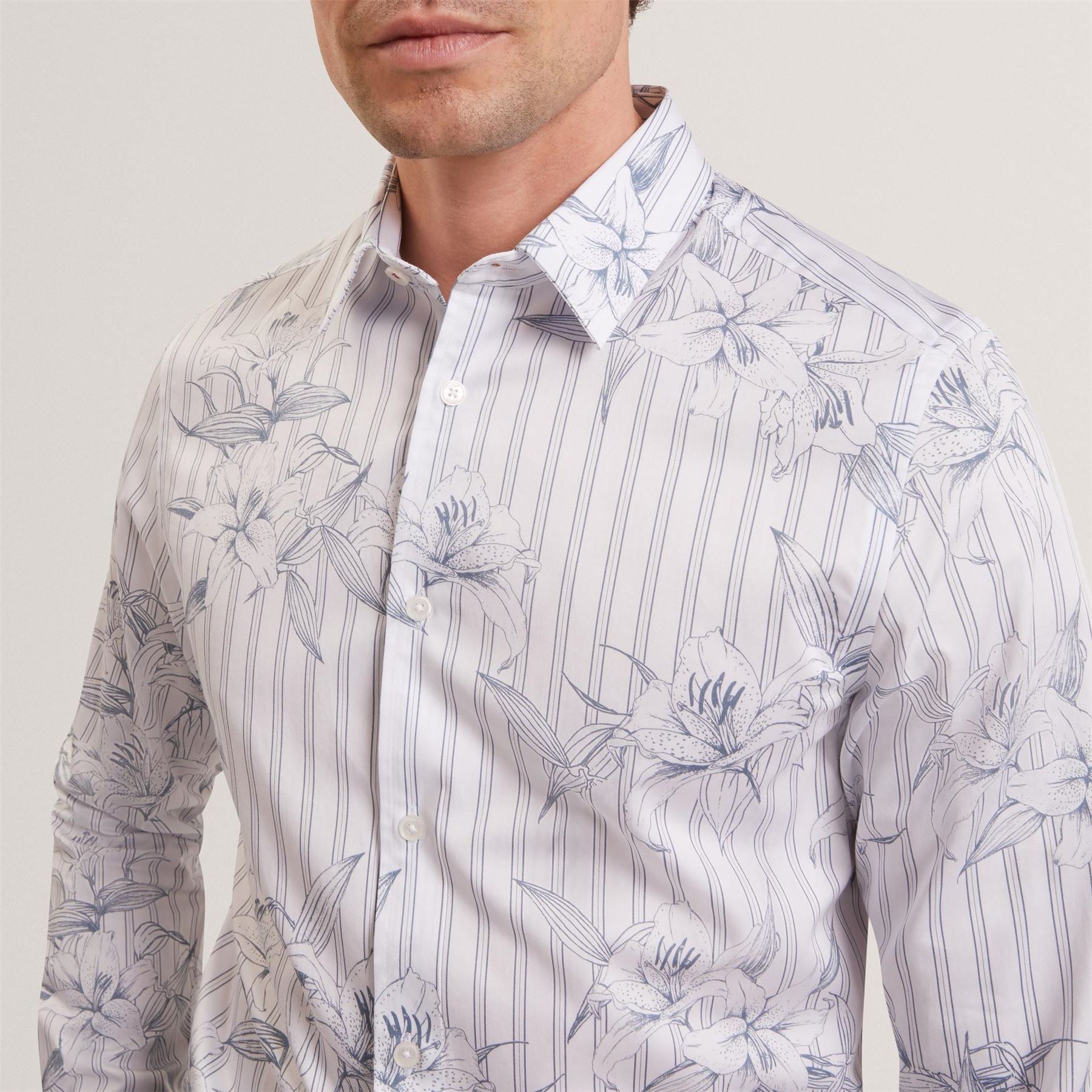 Ted Baker Lsreg Florlshirt Sn62