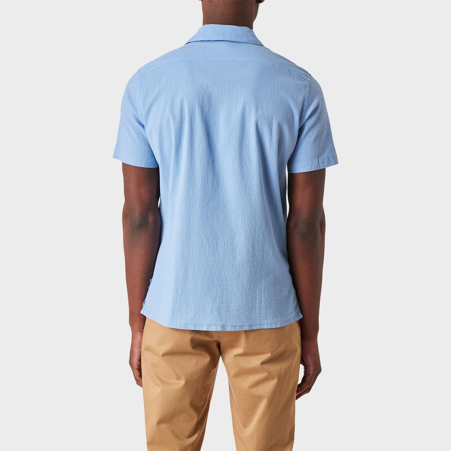 PS Paul Smith Seersucker Short Sleeve Plain Shirt