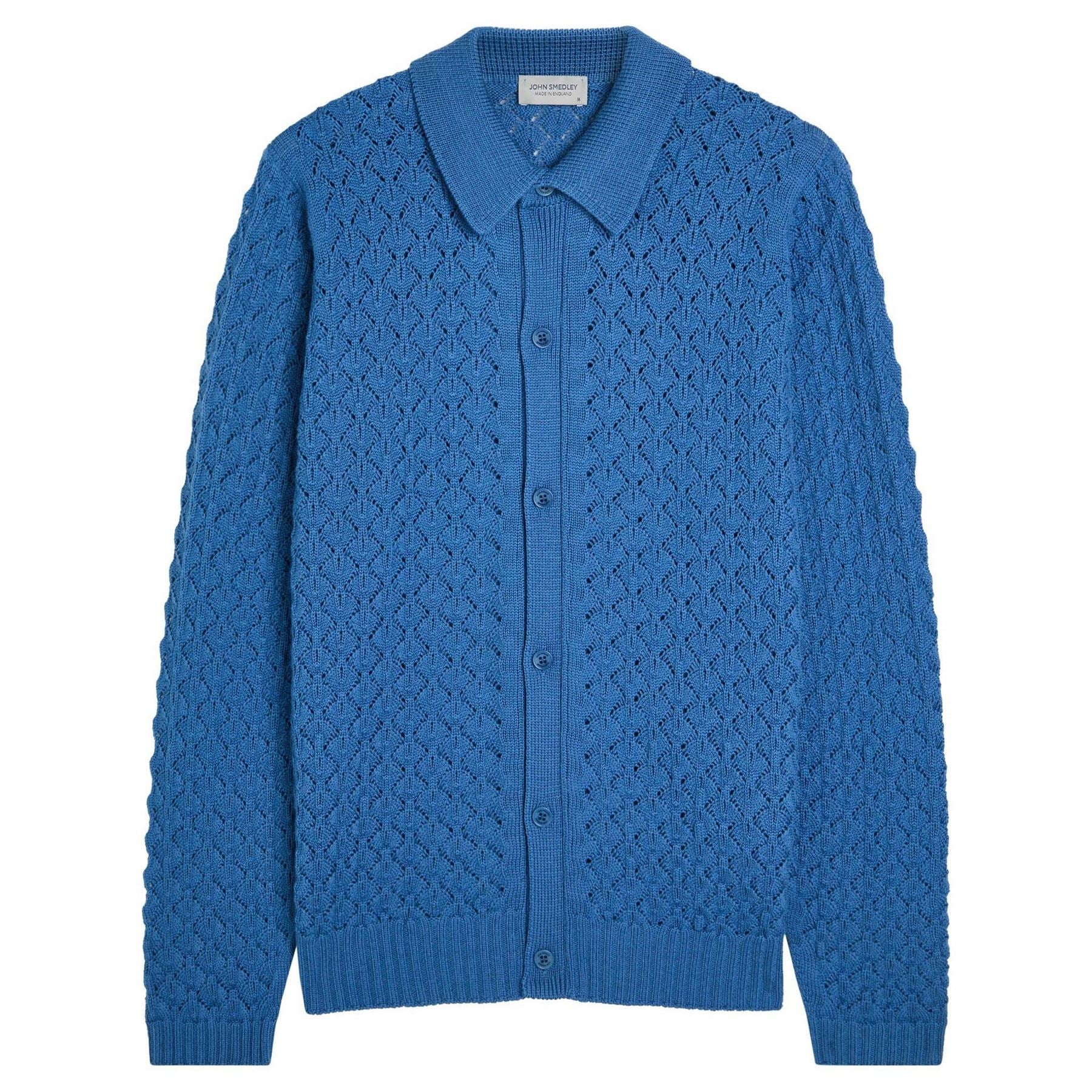John Smedley Knit Cardi Textr Win