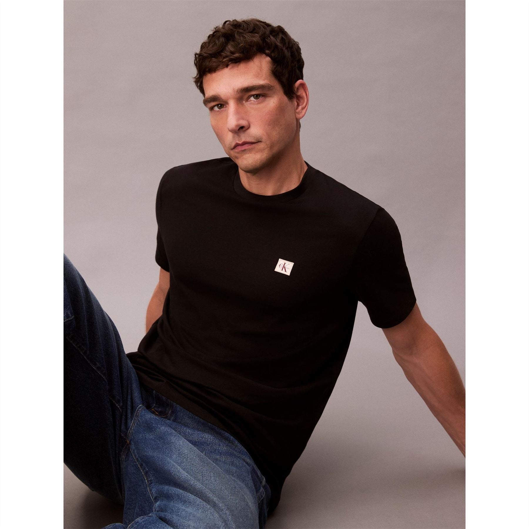 Calvin Klein Jeans Box Crew Neck Short Sleeve T-Shirt